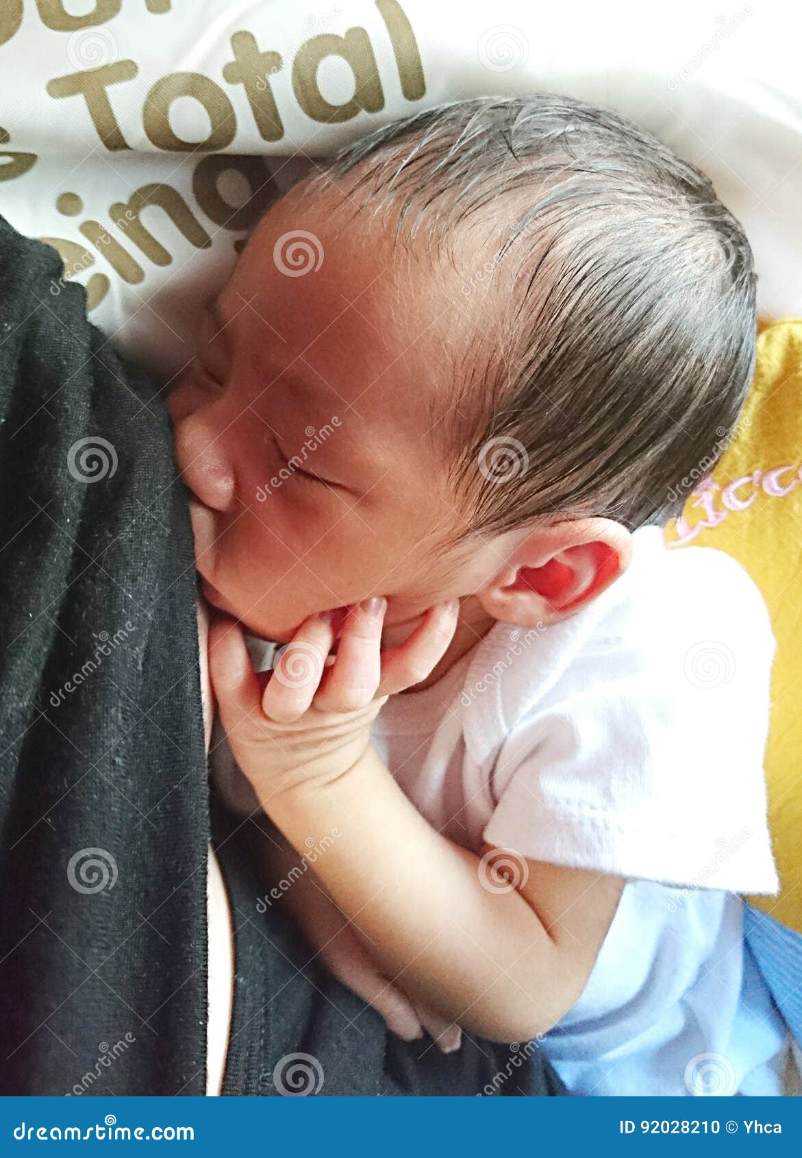 Newborn breastfeeding stock photo. Image of baby, breastfeeding 92028210