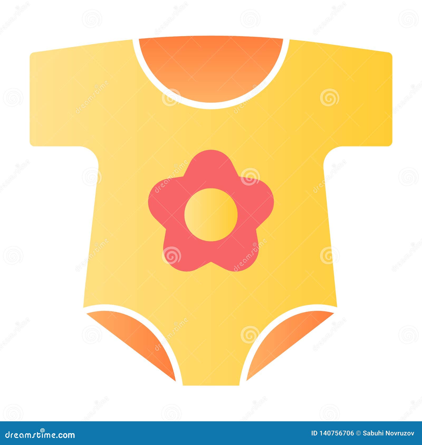 Newborn Clothes Flat Icon. Baby Suit Color Icons in Trendy Flat Style ...