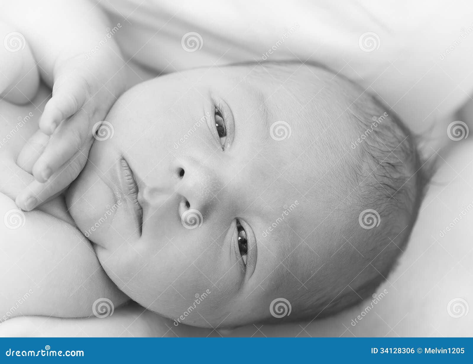Newborn eyes stock photo. Image of baby, kisses, kiss 34128306