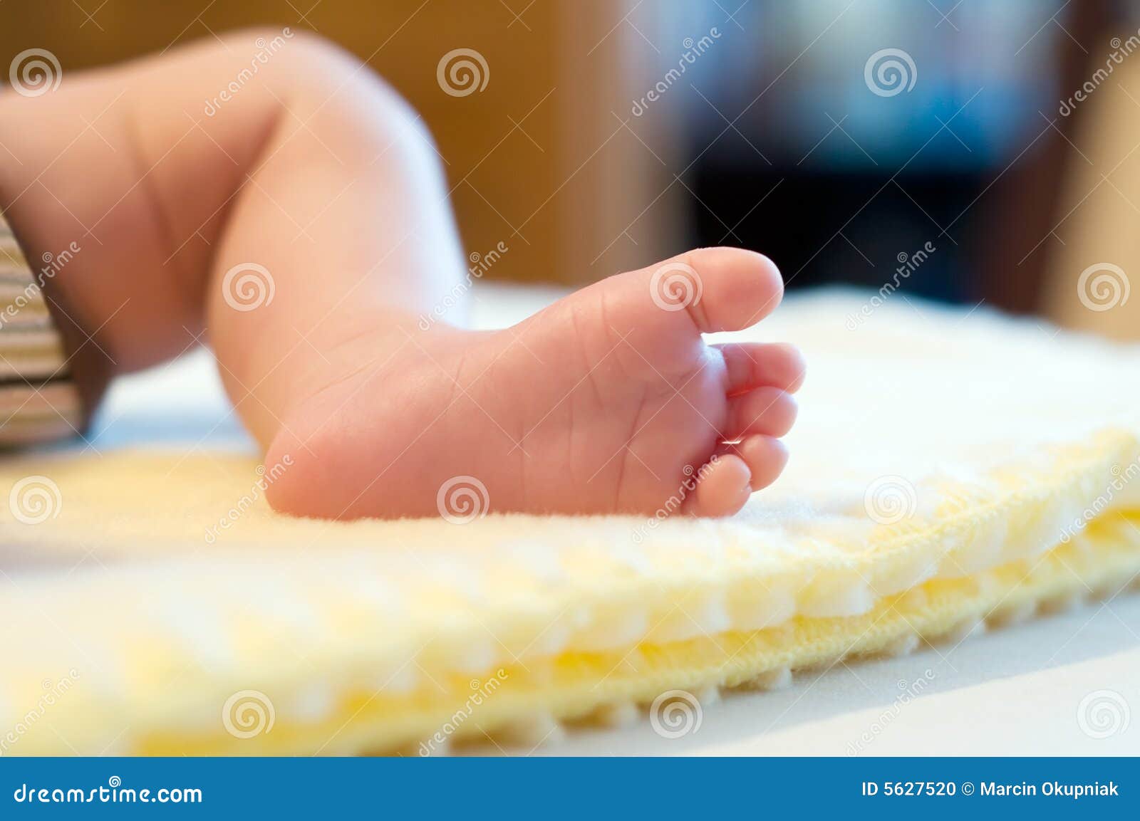 Newborn s leg stock photo. Image of born, babies, childhood 5627520