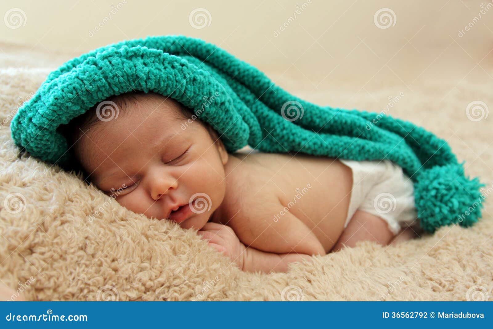 Newborn sleeping baby stock photo. Image of girl, portrait 36562792