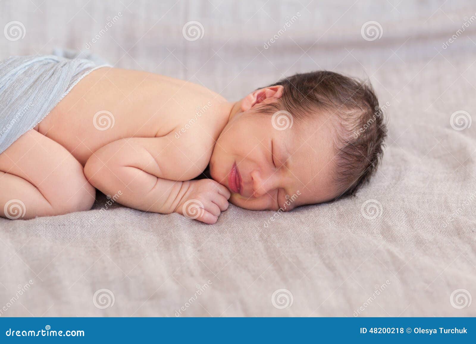 Newborn Sleeping and Crying Stock Photo Image of lovely, infant 48200218