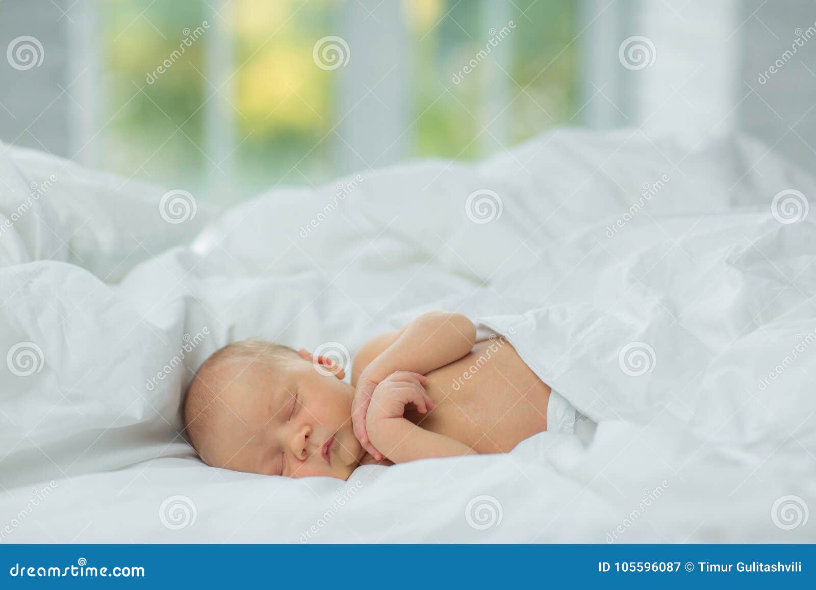 The Newborn Sleeps. Age 10 Days. Stock Image Image of girl, face