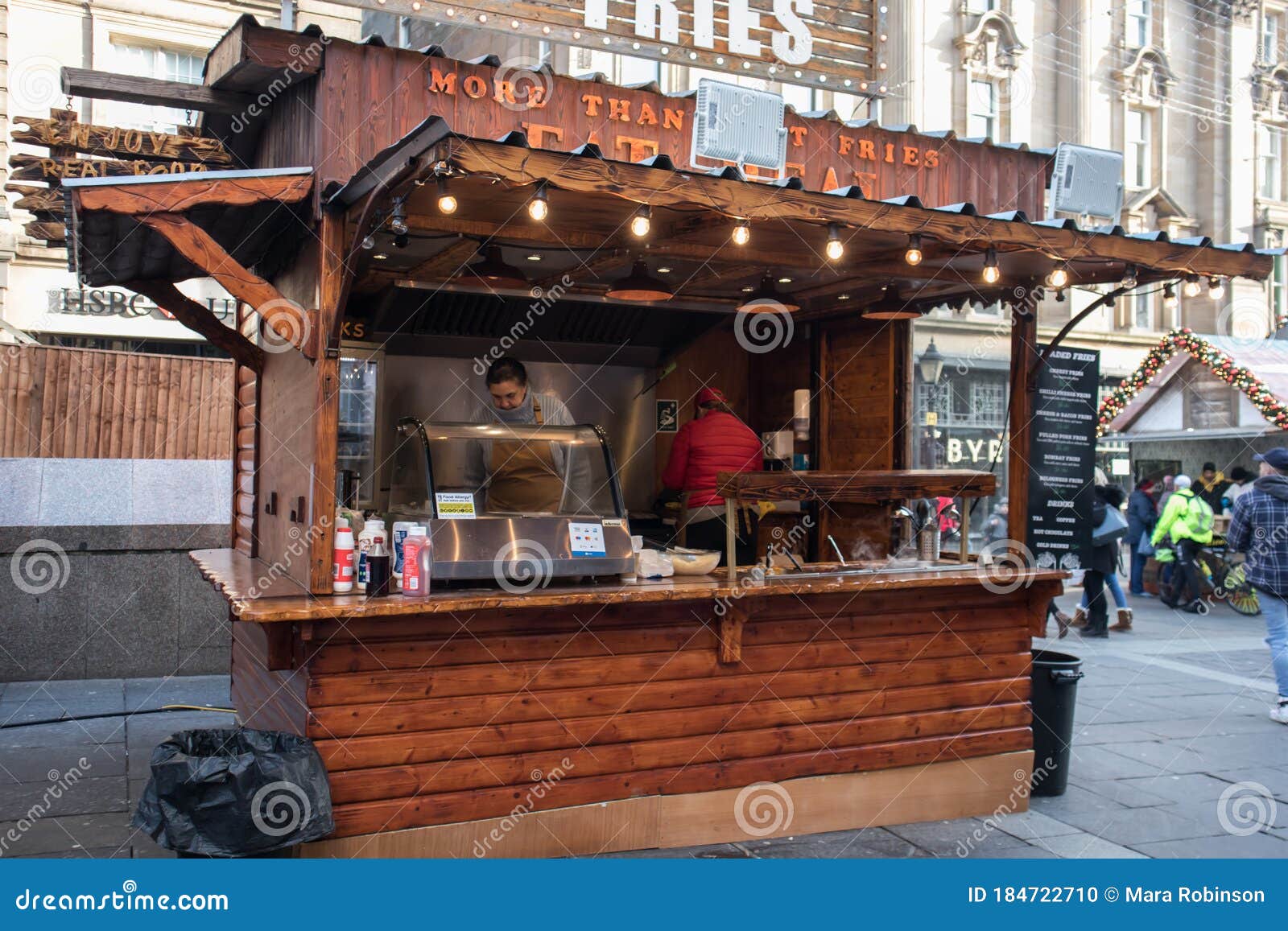 Street Food Vendor Kiosk Selling Hot Cooked Food In The Street Editorial Image - Image of background, sale: 184722710