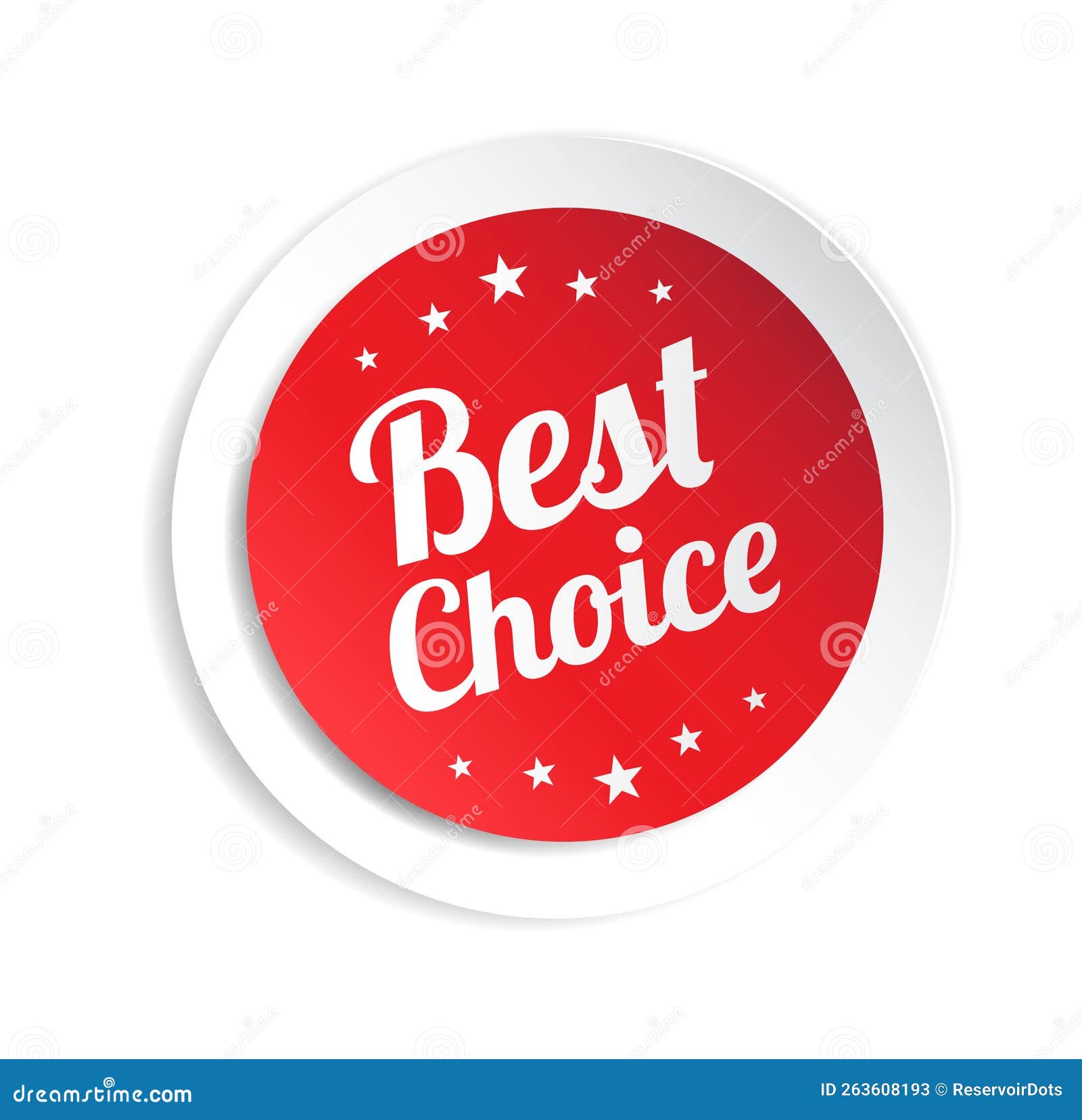 Best Choice Shopping Sticker Stock Illustration Illustration of