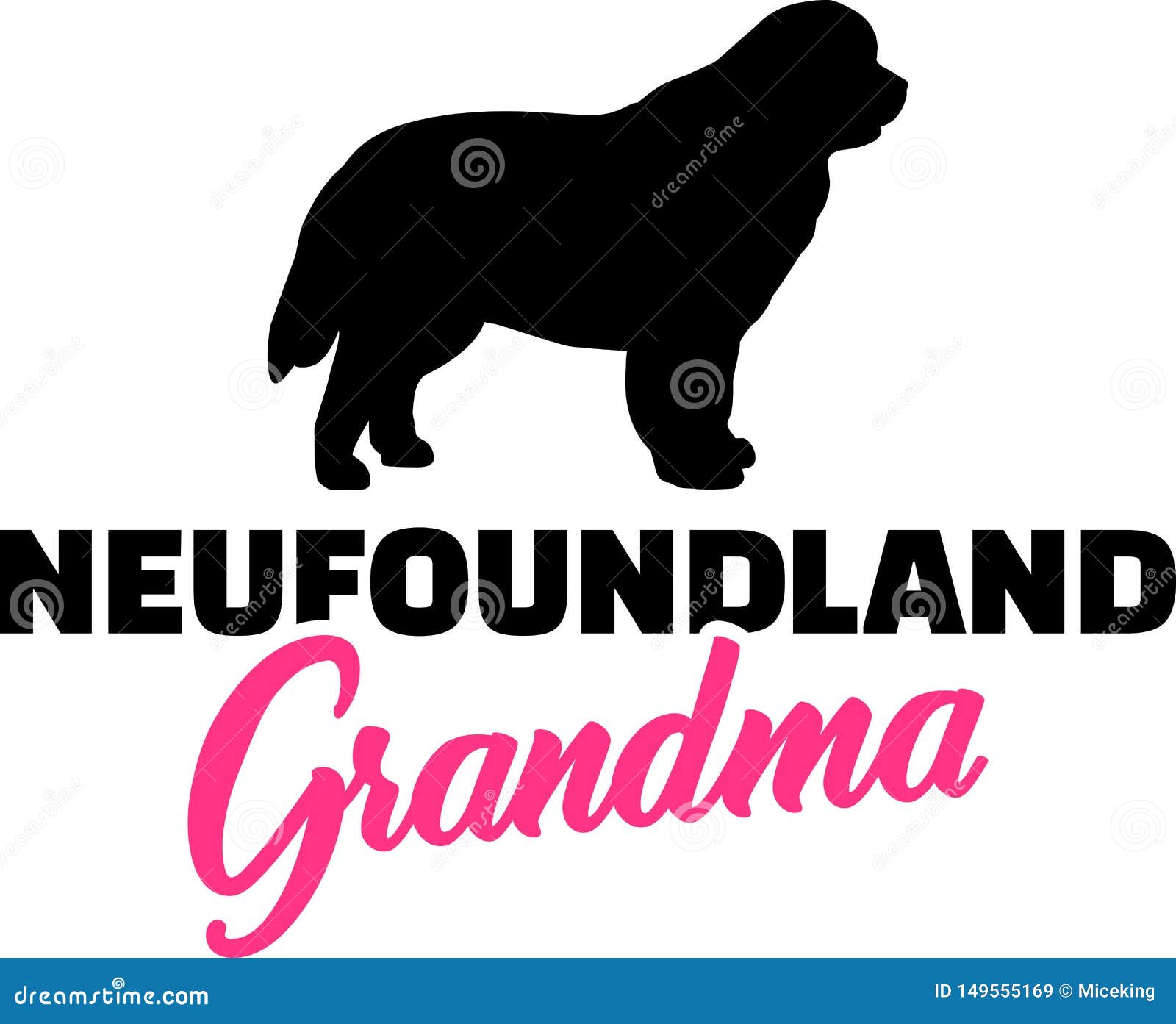 Download Newfoundland Grandma With Silhouette Stock Vector ...