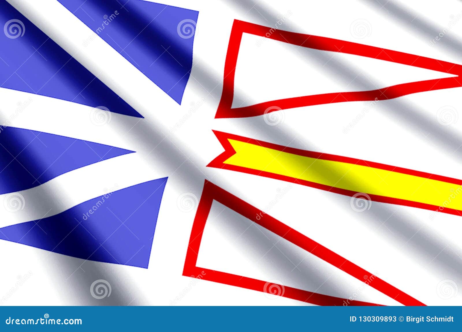 Download Newfoundland And Labrador Colorful Waving And Closeup Flag ...