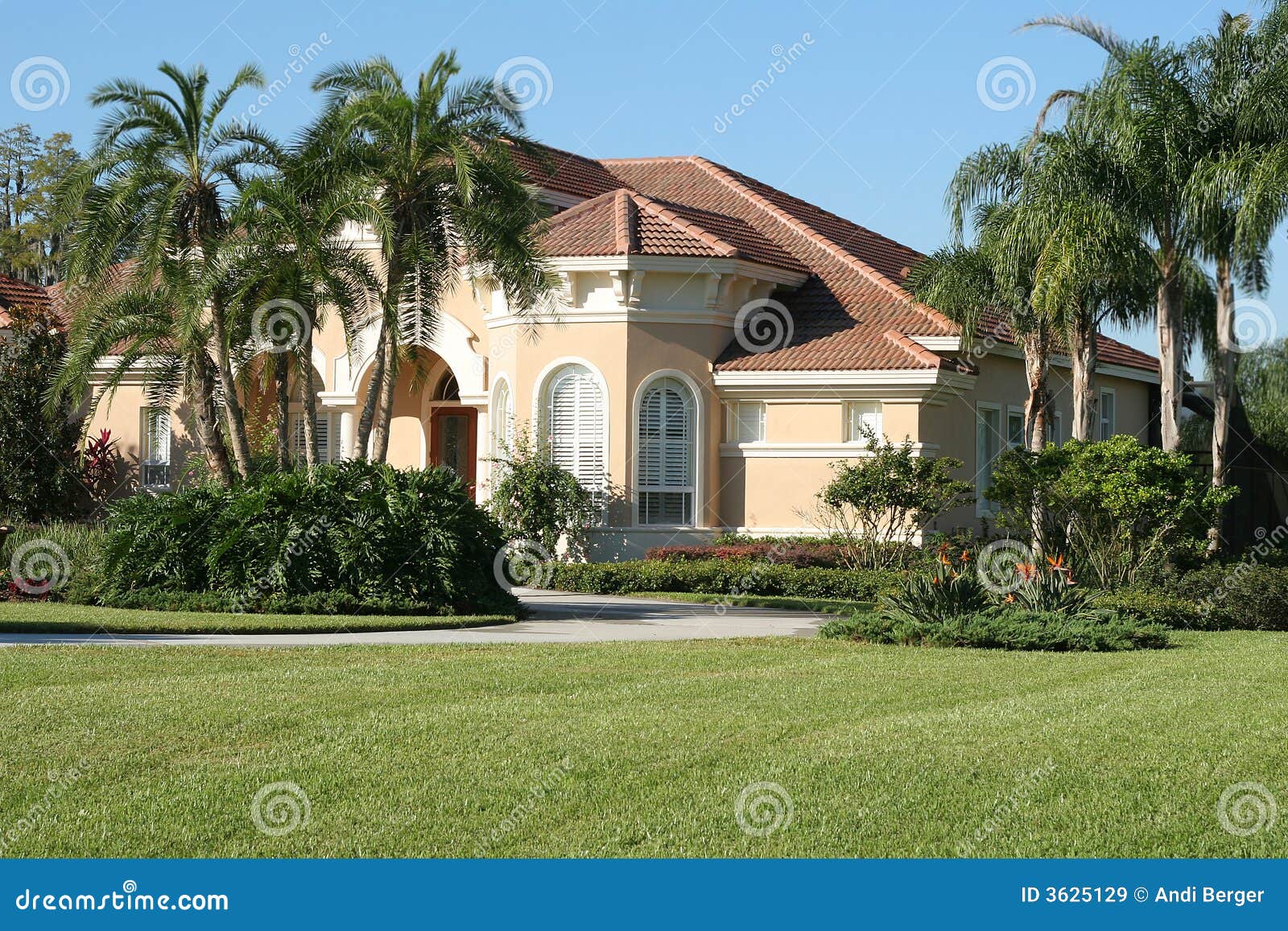 newly constucted home angle