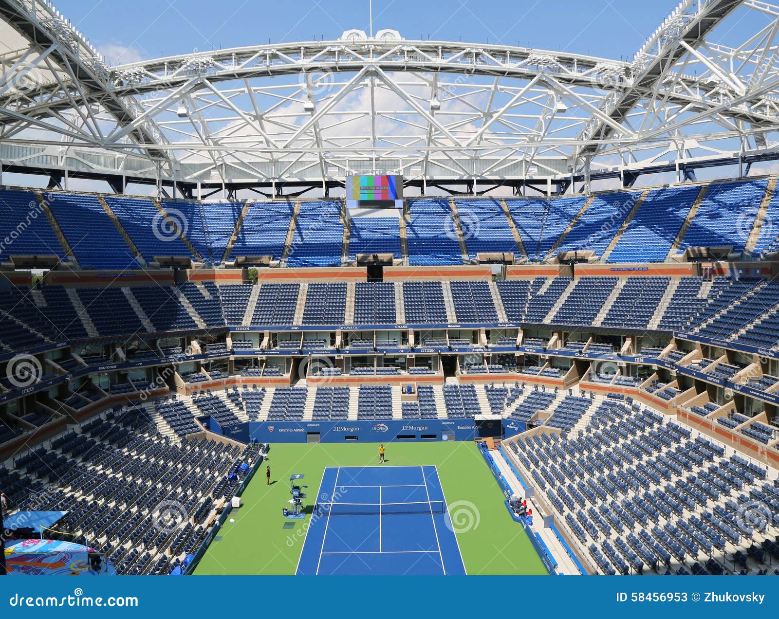 Newly Improved Arthur Ashe Stadium at the Billie Jean King National
