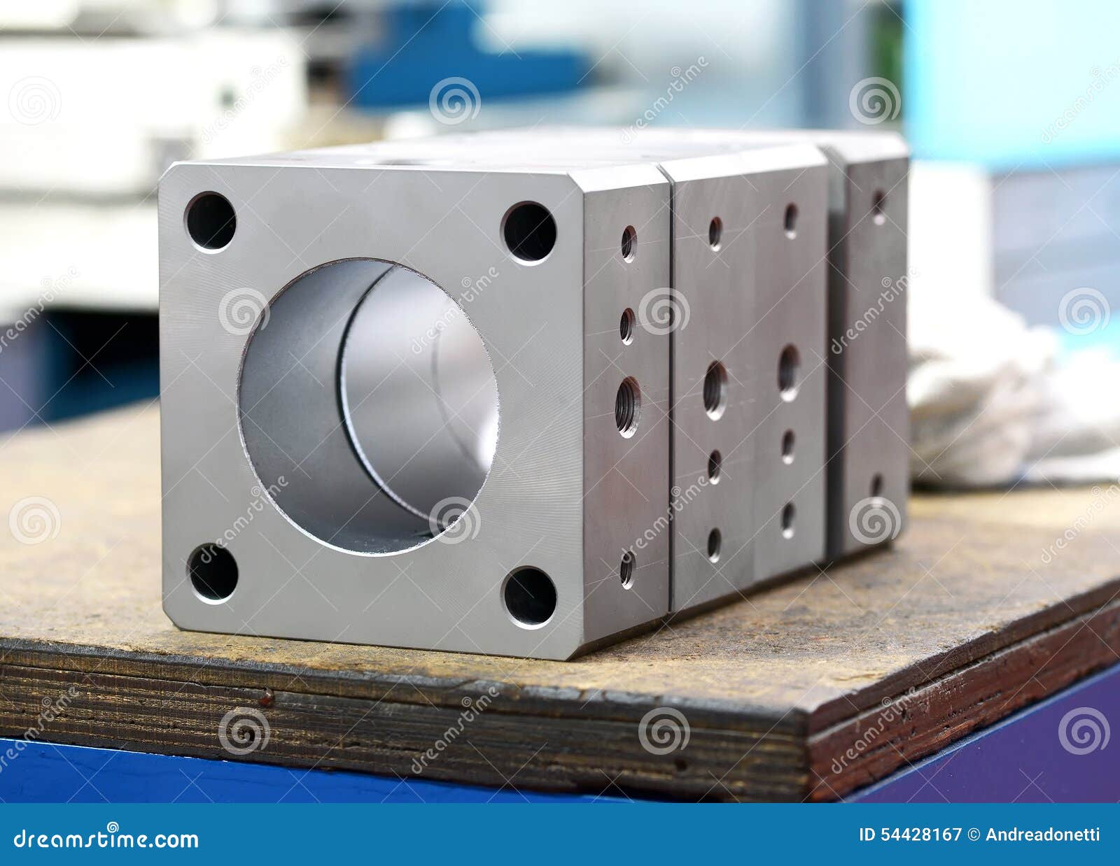 Newly Machined Industrial Components Stock Image Image of mechanical