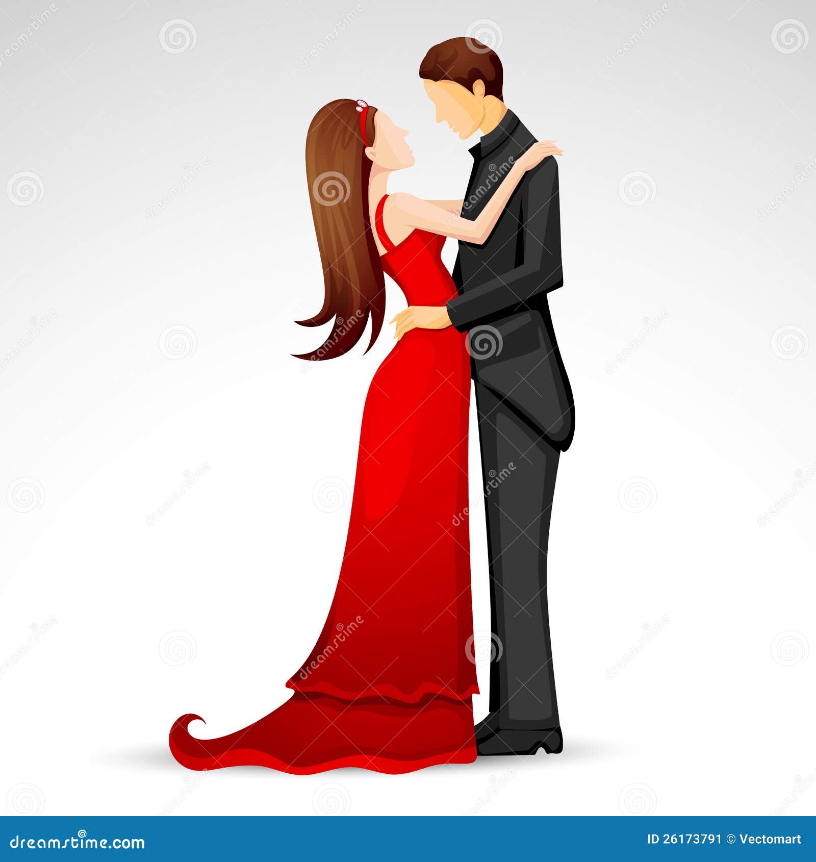 Newly Married Couple stock vector. Illustration of ball - 26173791