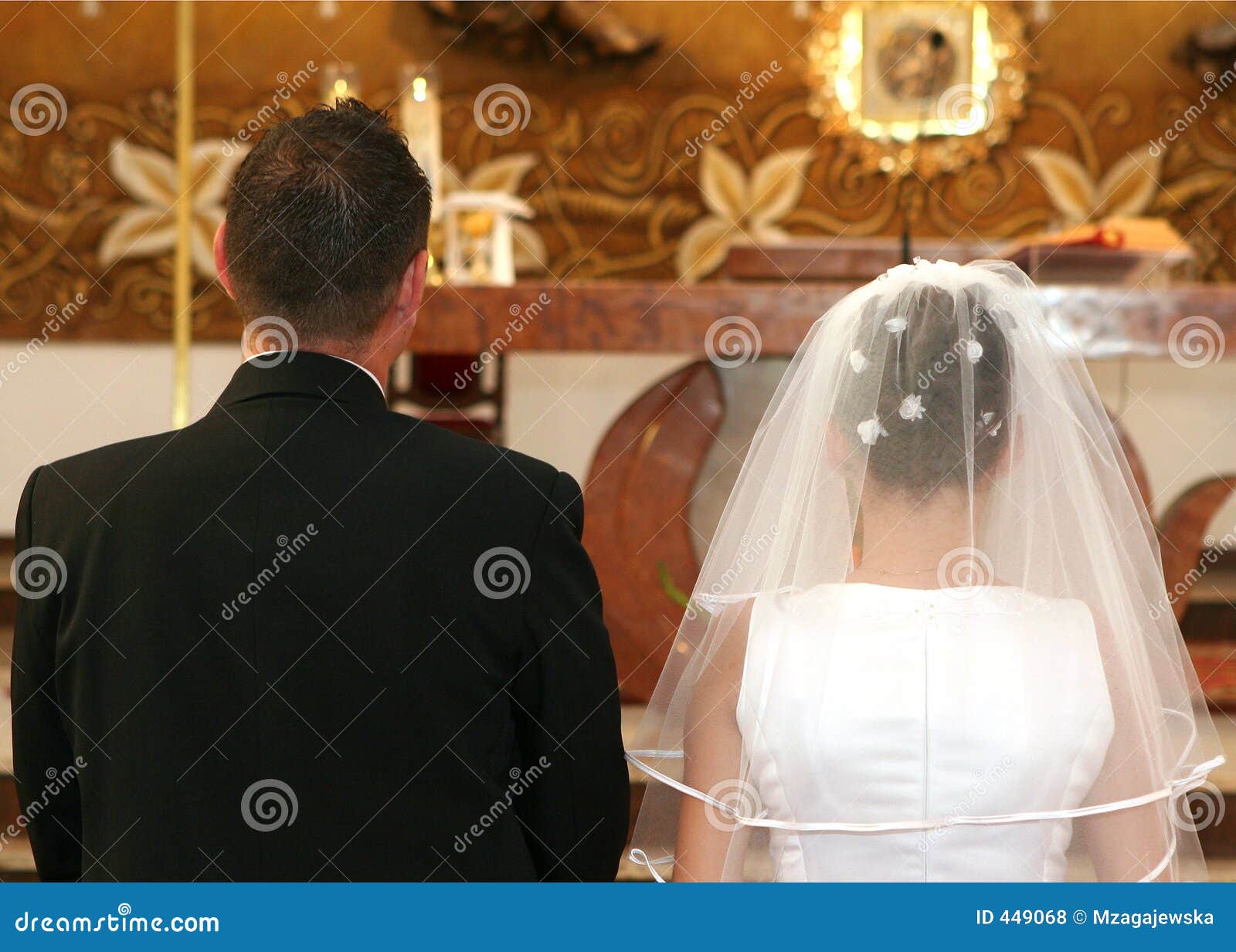 Newlyweds stock photo. Image of holding, fashion, dress 449068