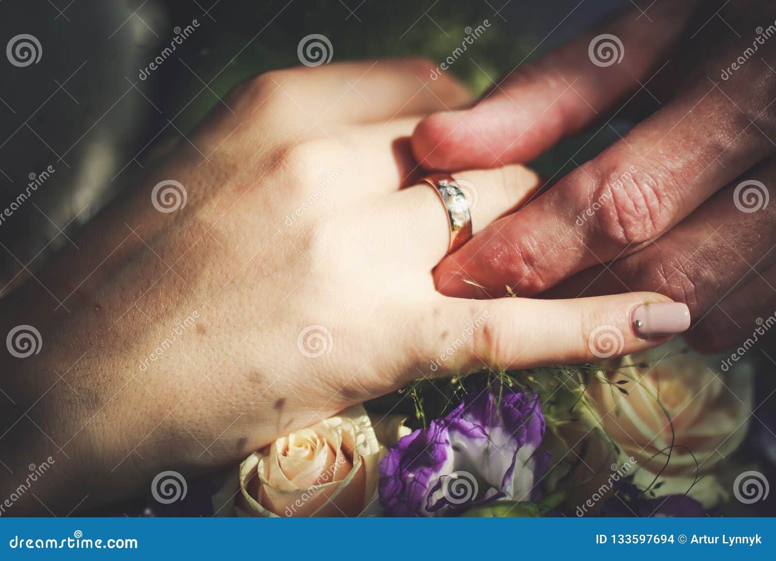 Newlyweds exchange rings stock photo. Image of family 133597694