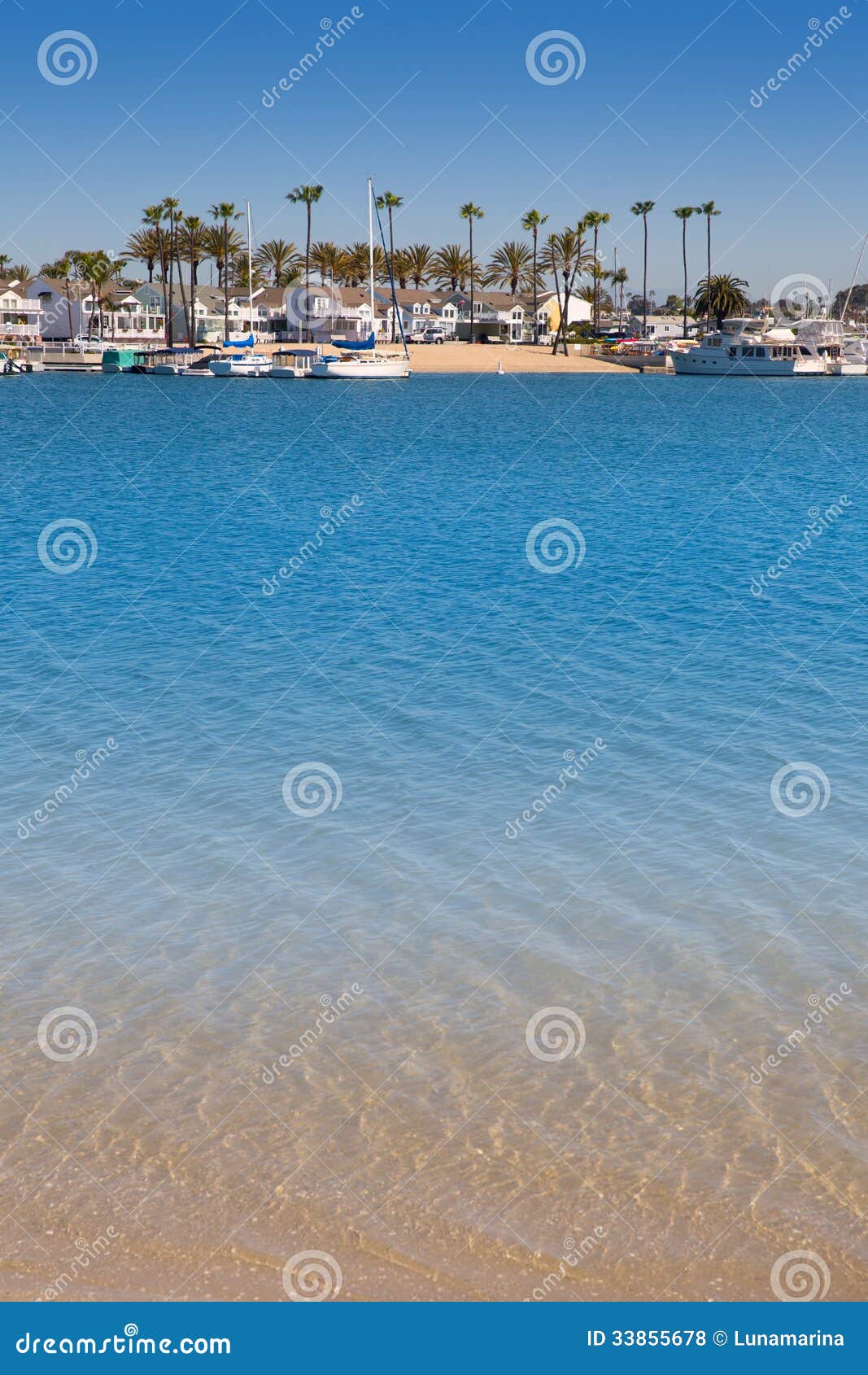 newport bay california balboa peninsula and lido island