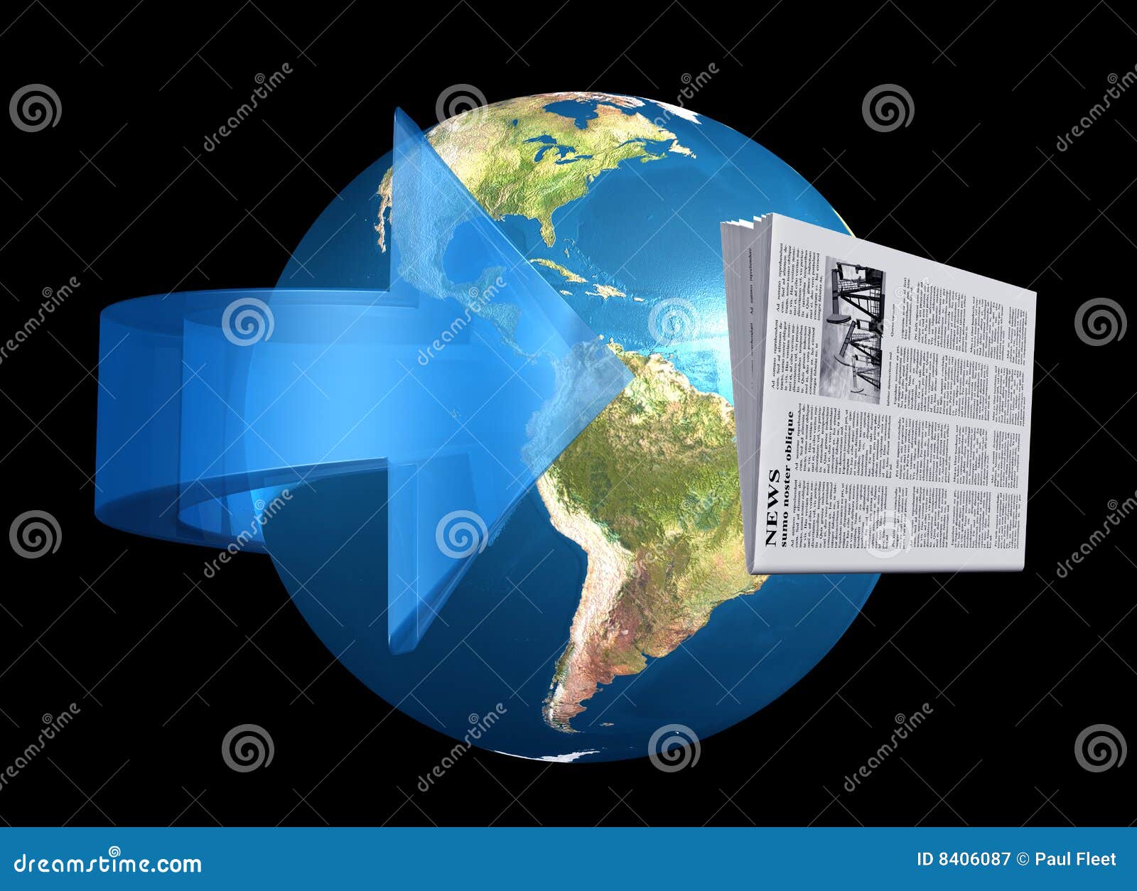 News from around the world stock illustration. Illustration of story