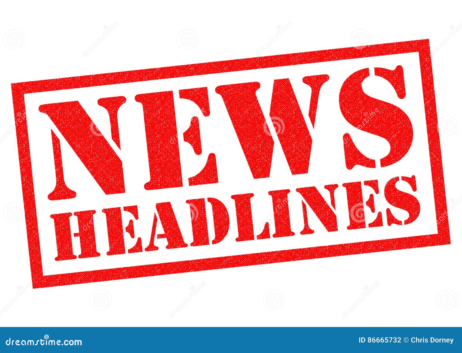 NEWS HEADLINES Rubber Stamp Stock Illustration Illustration of