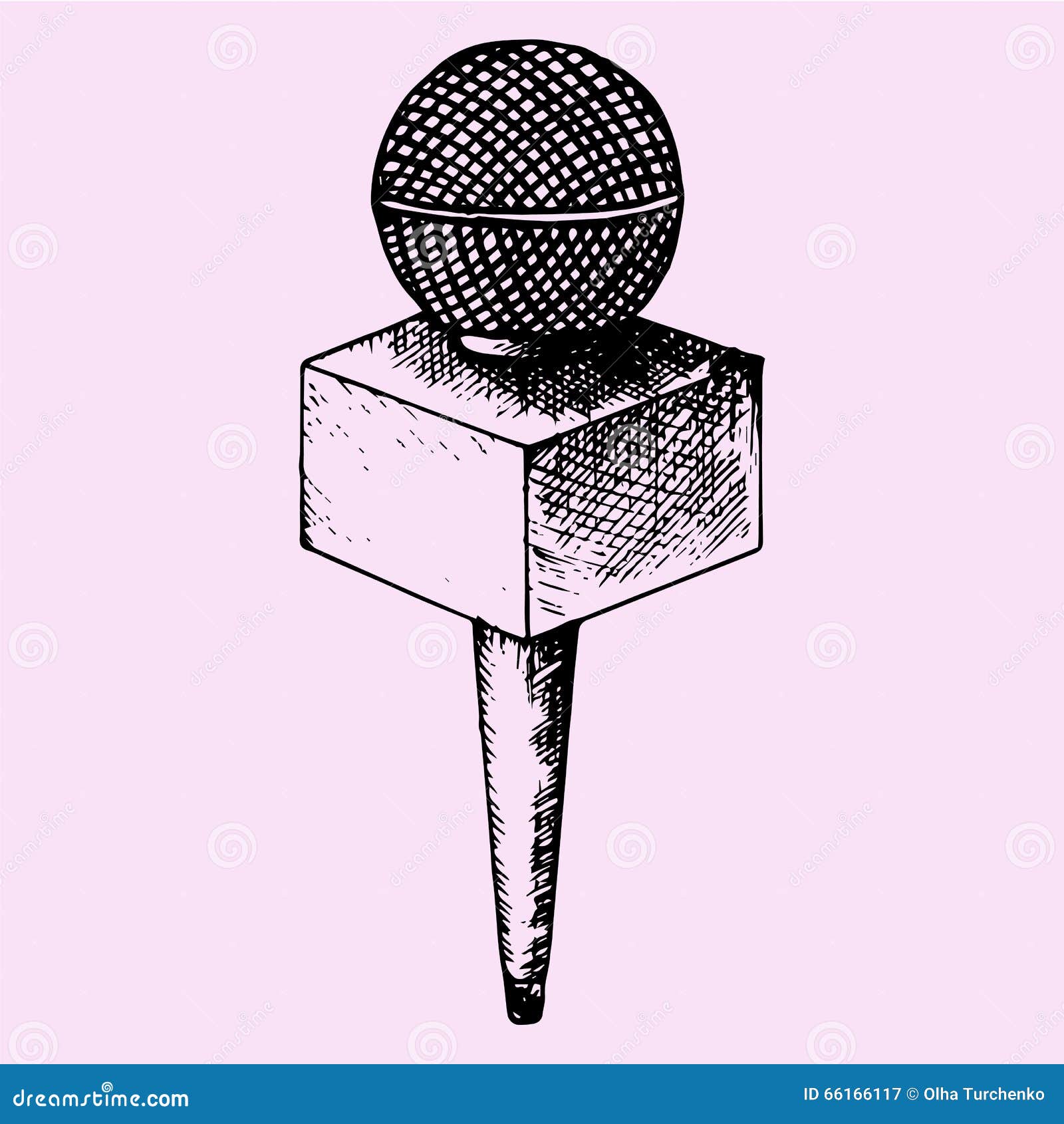 News microphone stock vector. Illustration of copy, music 66166117