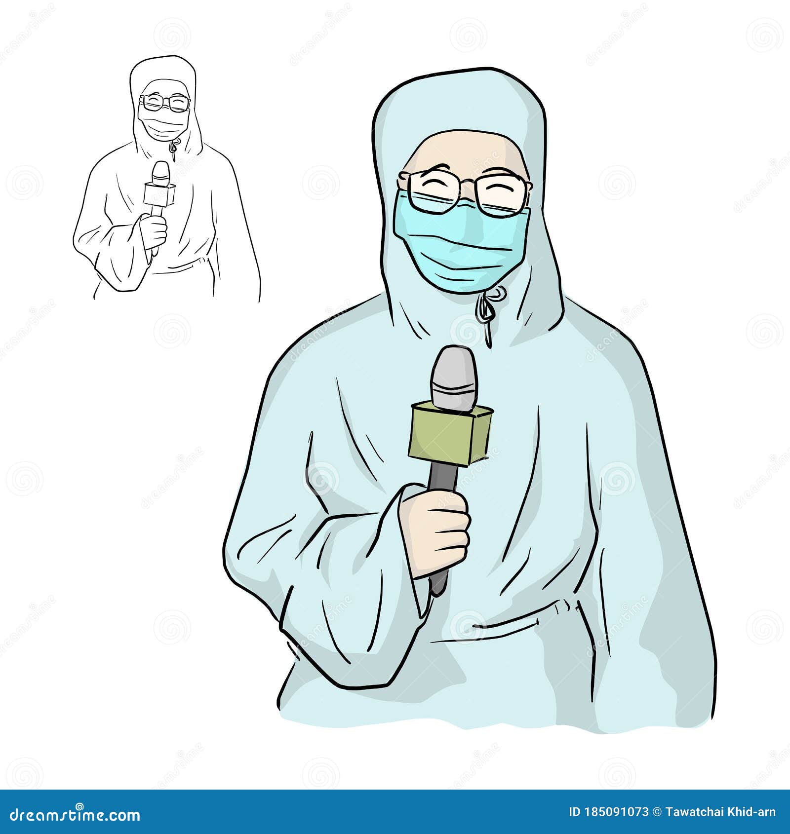 News reporter design Royalty Free Vector Image