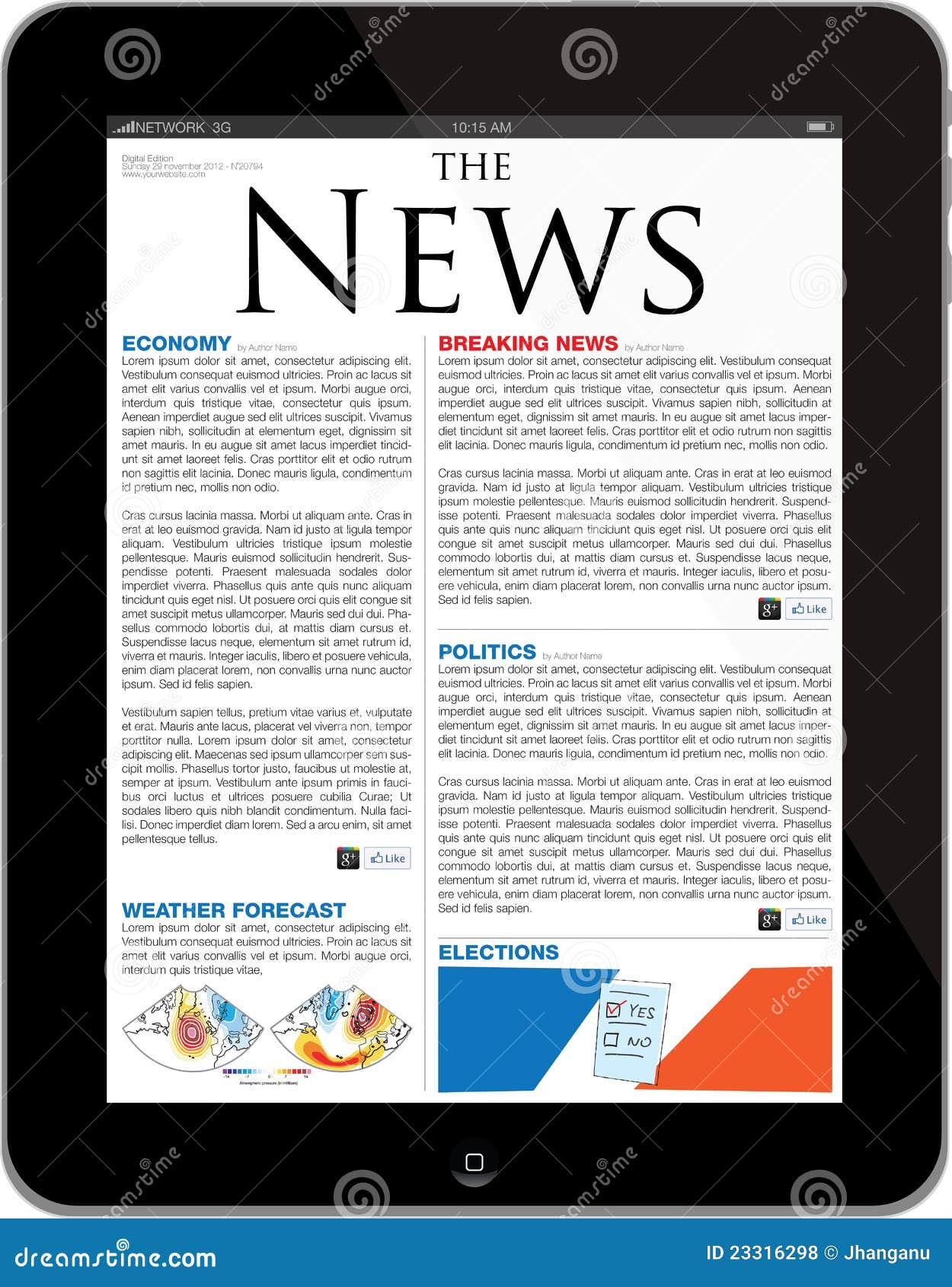 news site template new ipad 4 23316298