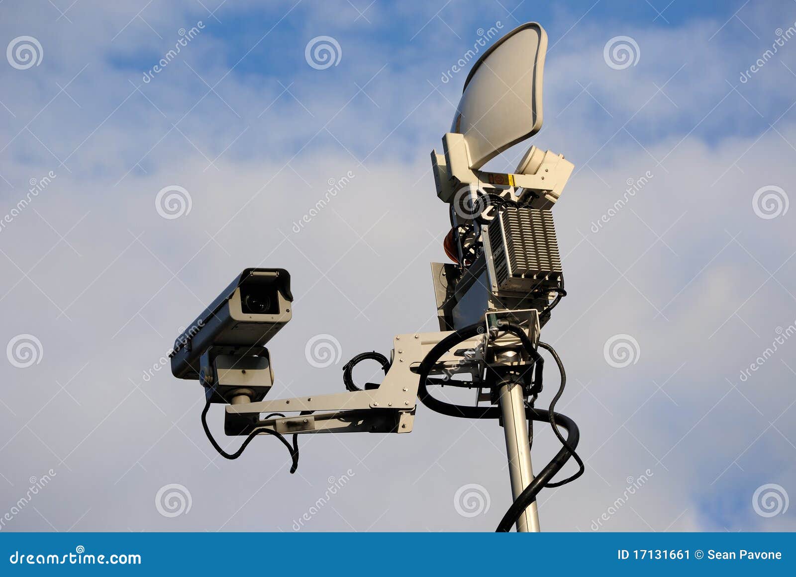 News Truck Satellite stock image. Image of conference 17131661
