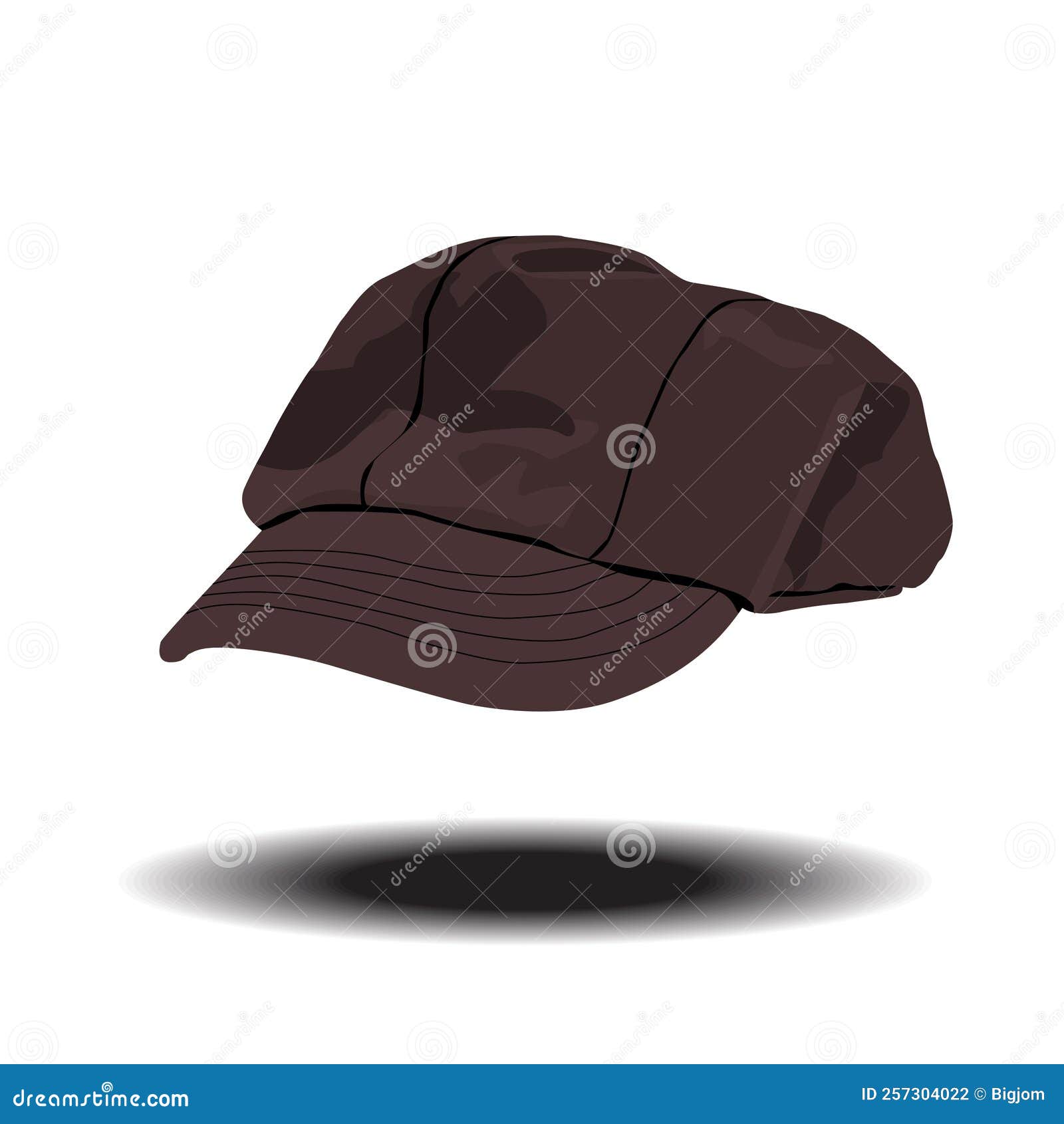 Newsboy Cap Vector Illustration Set 160480799