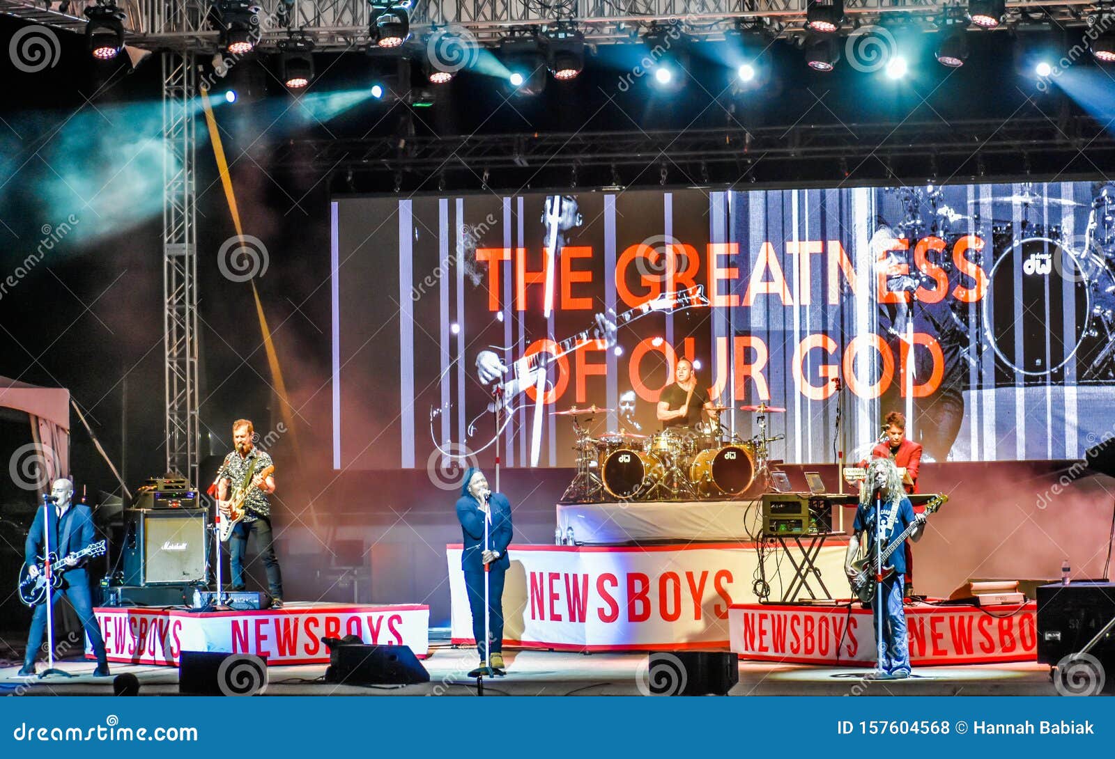 Newsboys United Concert, The Greatness Of Our God Editorial Stock Photo