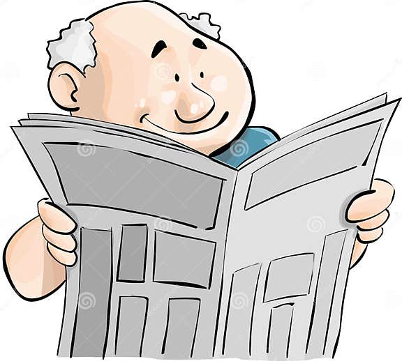 Newspaper stock vector. Illustration of businessperson - 1066365
