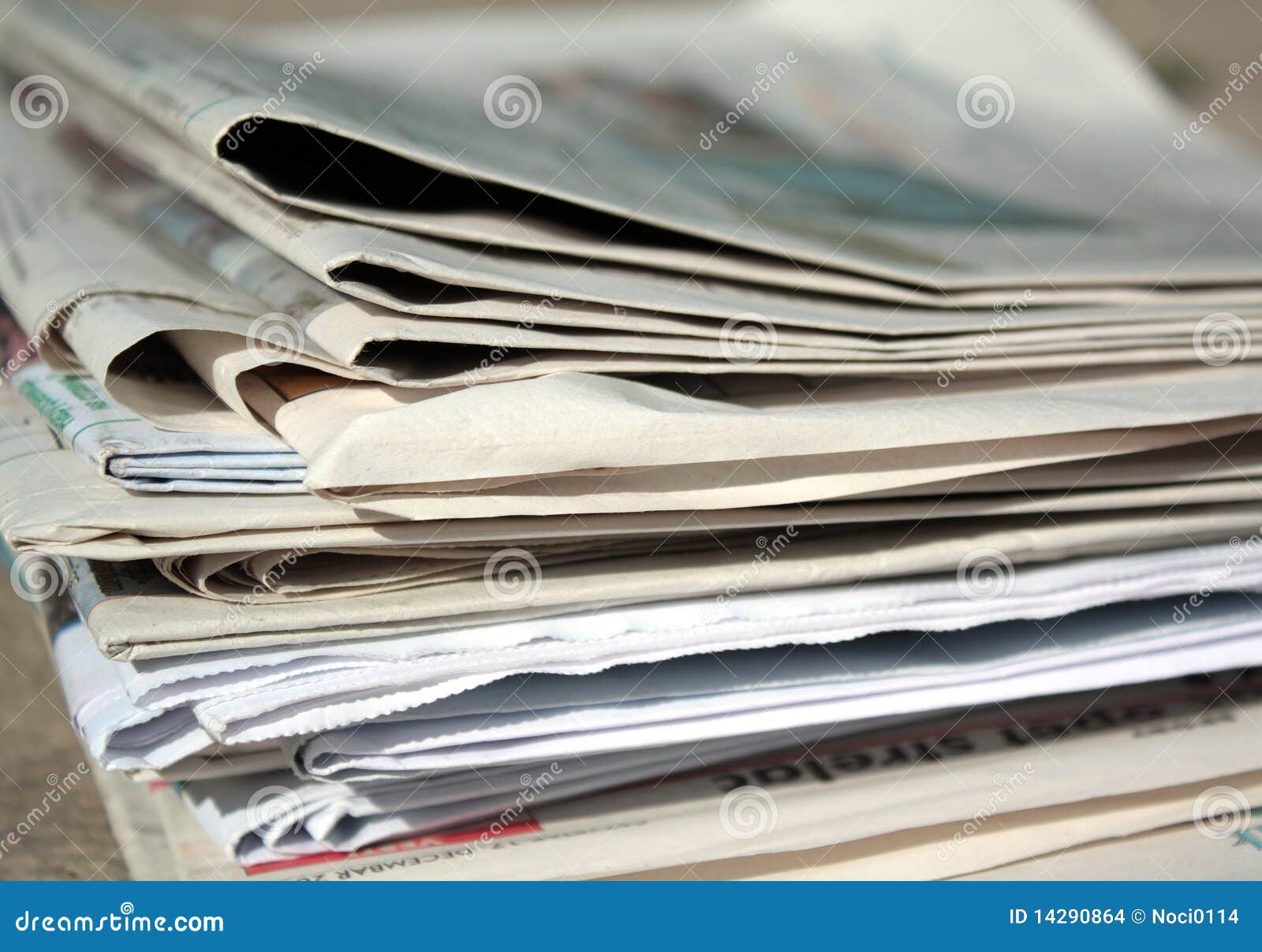 Newspaper stock photo. Image of media, colors, business 14290864