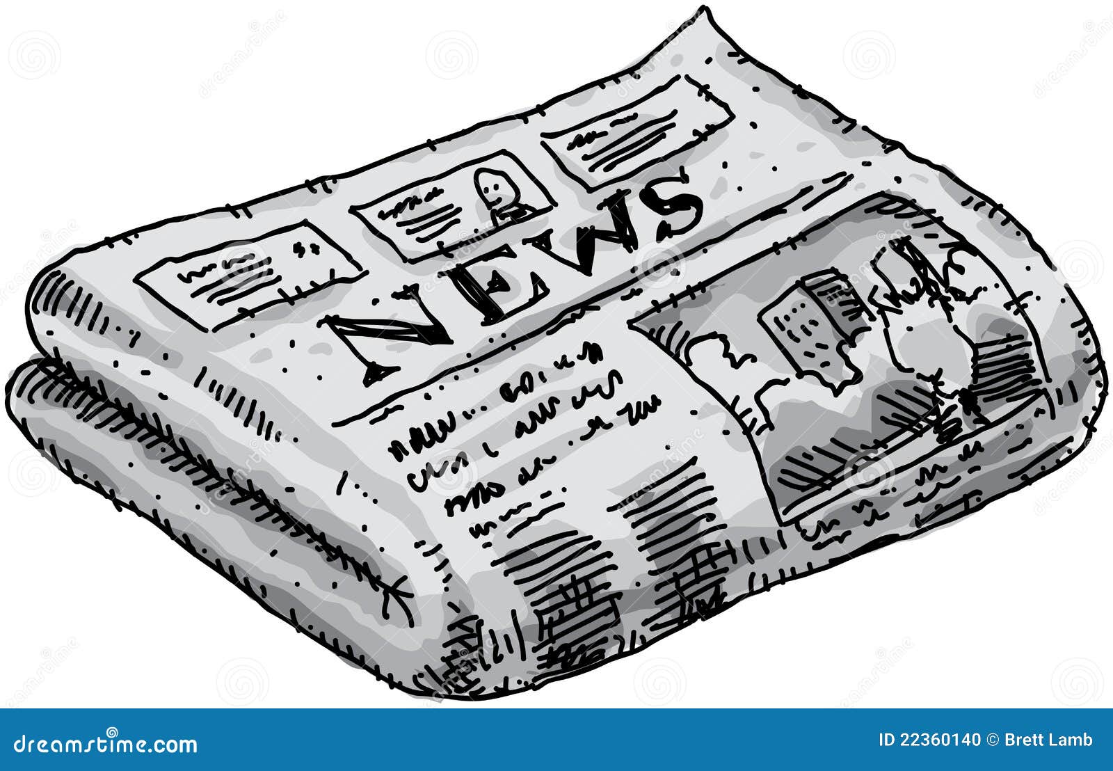 Newspaper stock illustration. Illustration of article - 22360140 Newspaper stock illustration. Illustration of article - 22360140