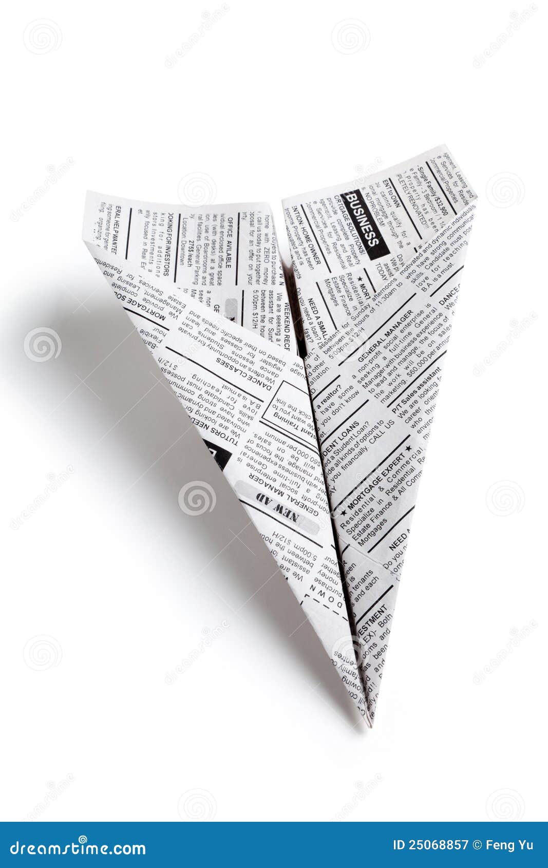 Newspaper Airplane stock image. Image of text, white 25068857