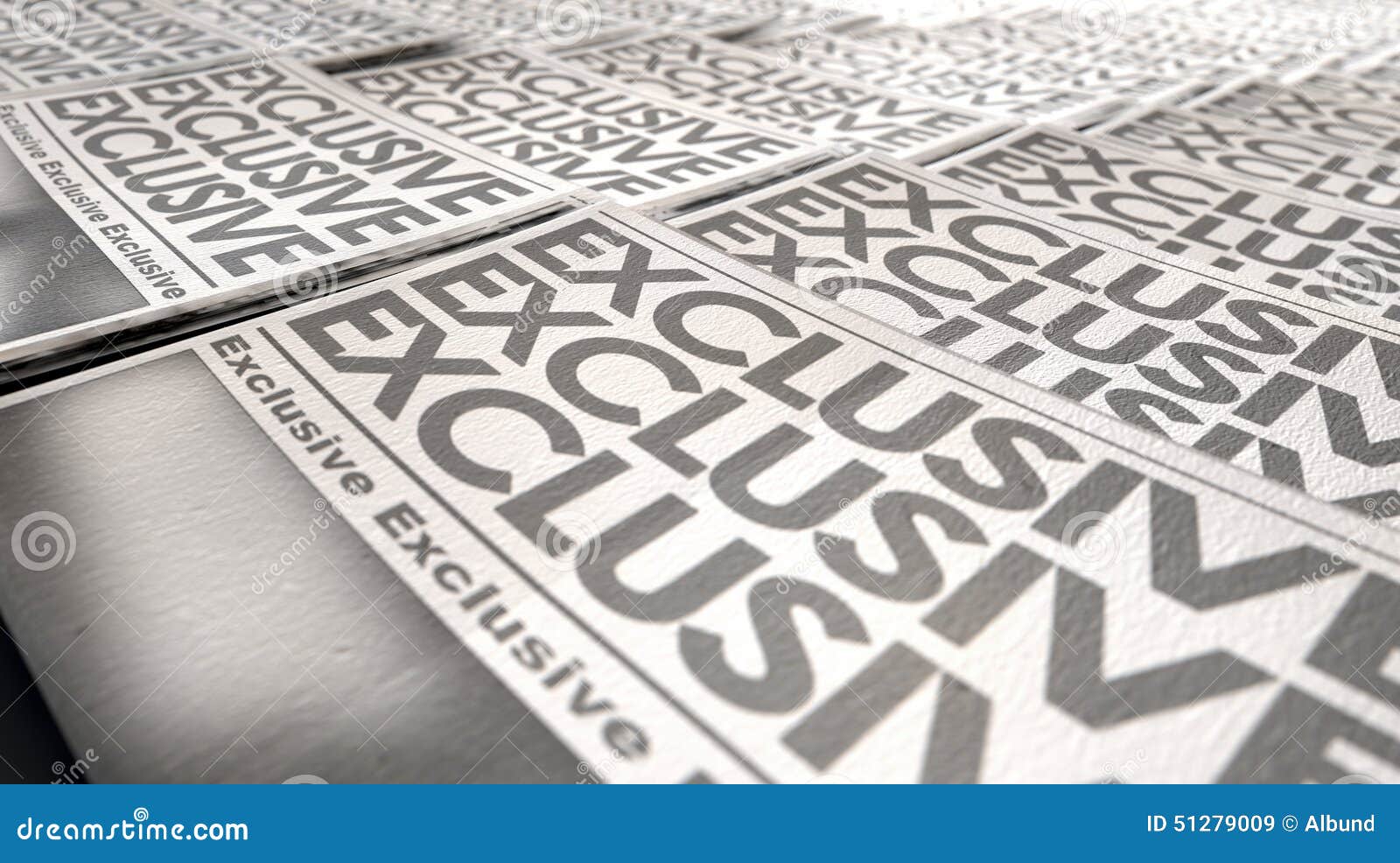 Newspaper Exclusive Press Run End Stock Image Image of article, print