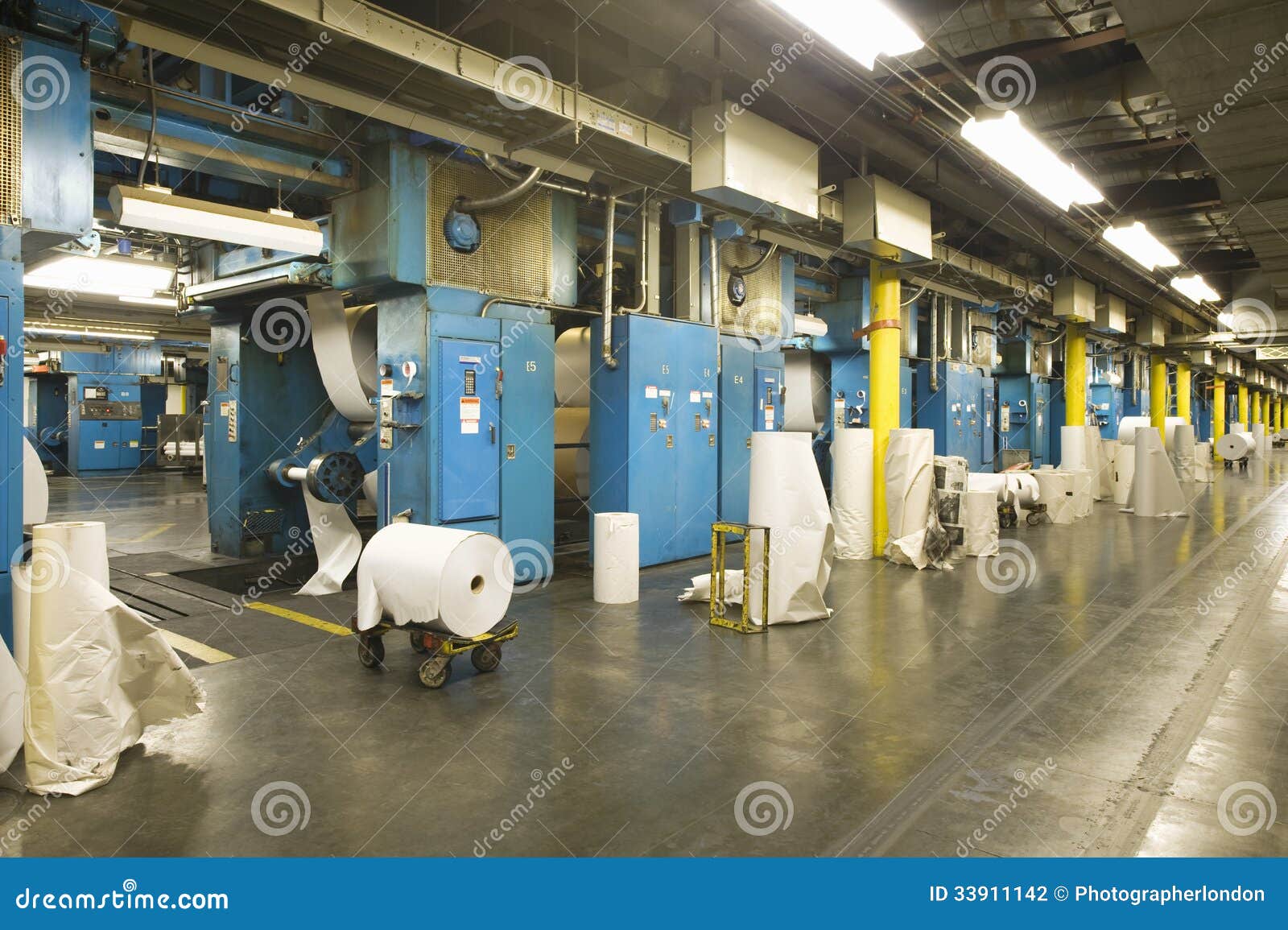 Newspaper Factory stock photo. Image of machine, factory 33911142