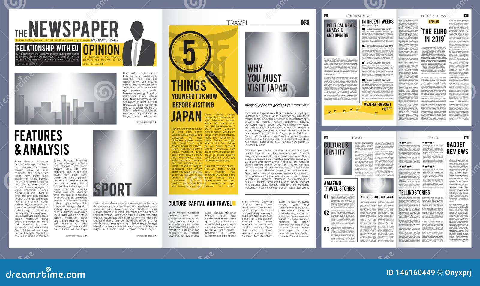 newspaper article template