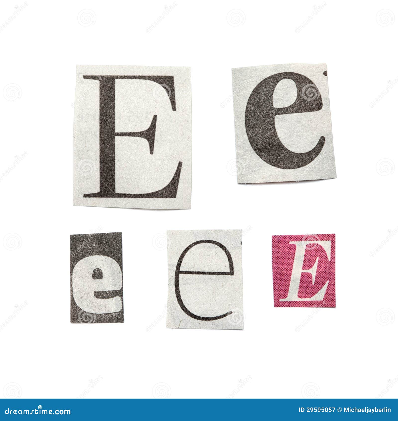 Newspaper Letters Royalty Free Stock Photography Image 29595057