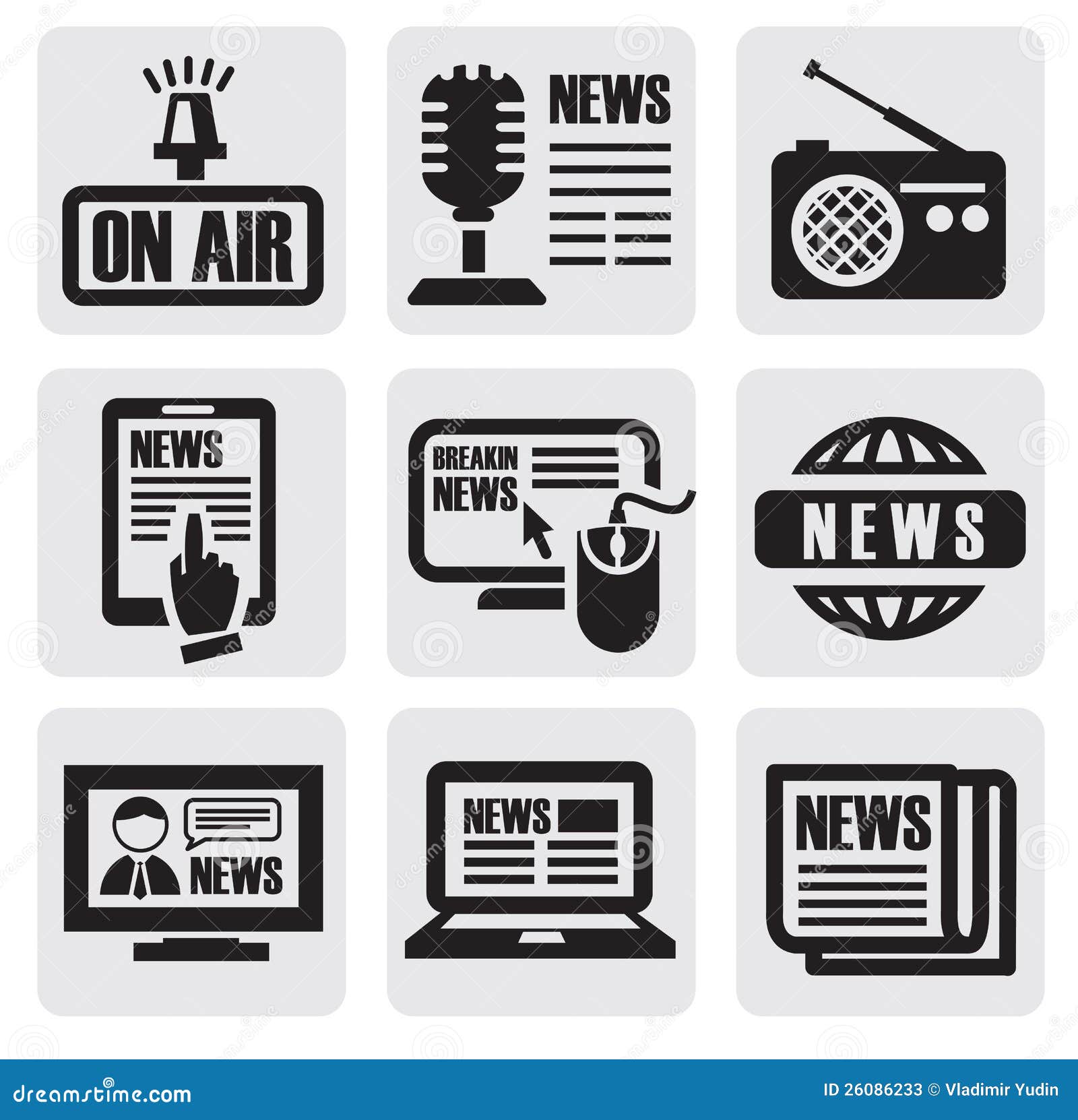 air of symbol element Icons  26086233 Newspaper Media Photos  Stock Image: