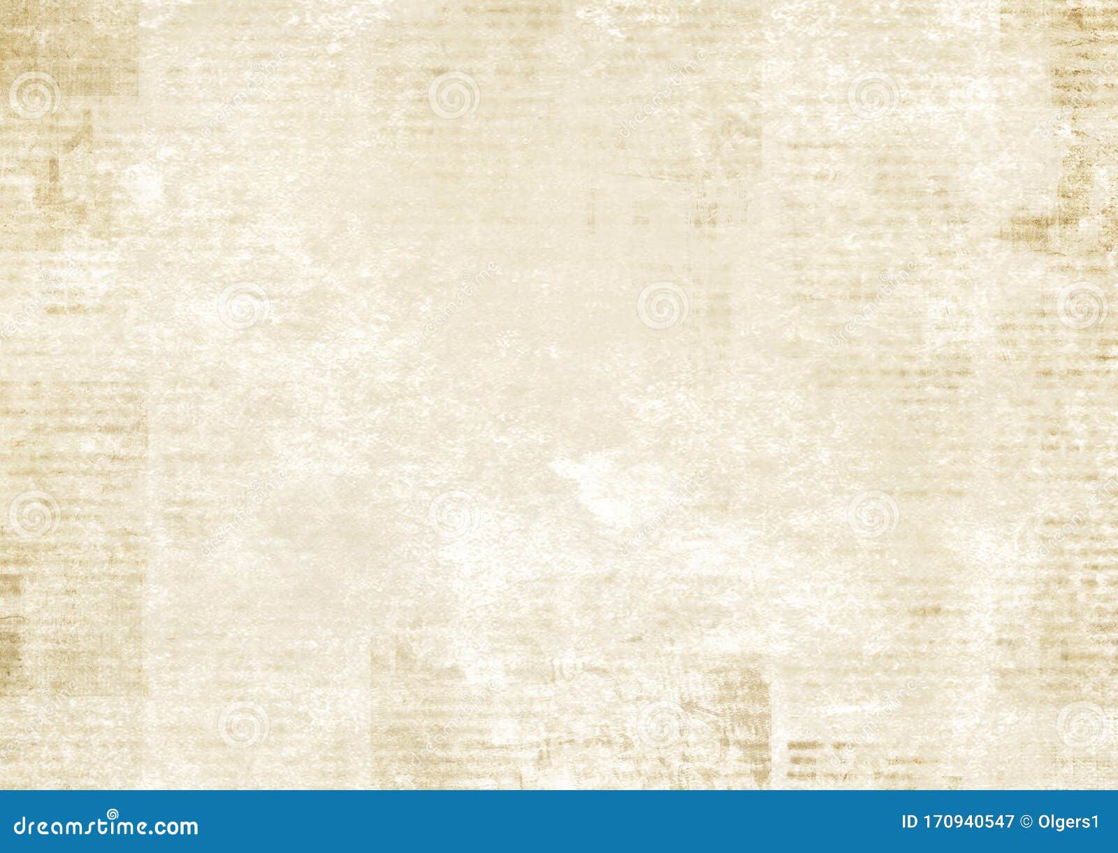 newspaper with old grunge vintage unreadable paper texture background