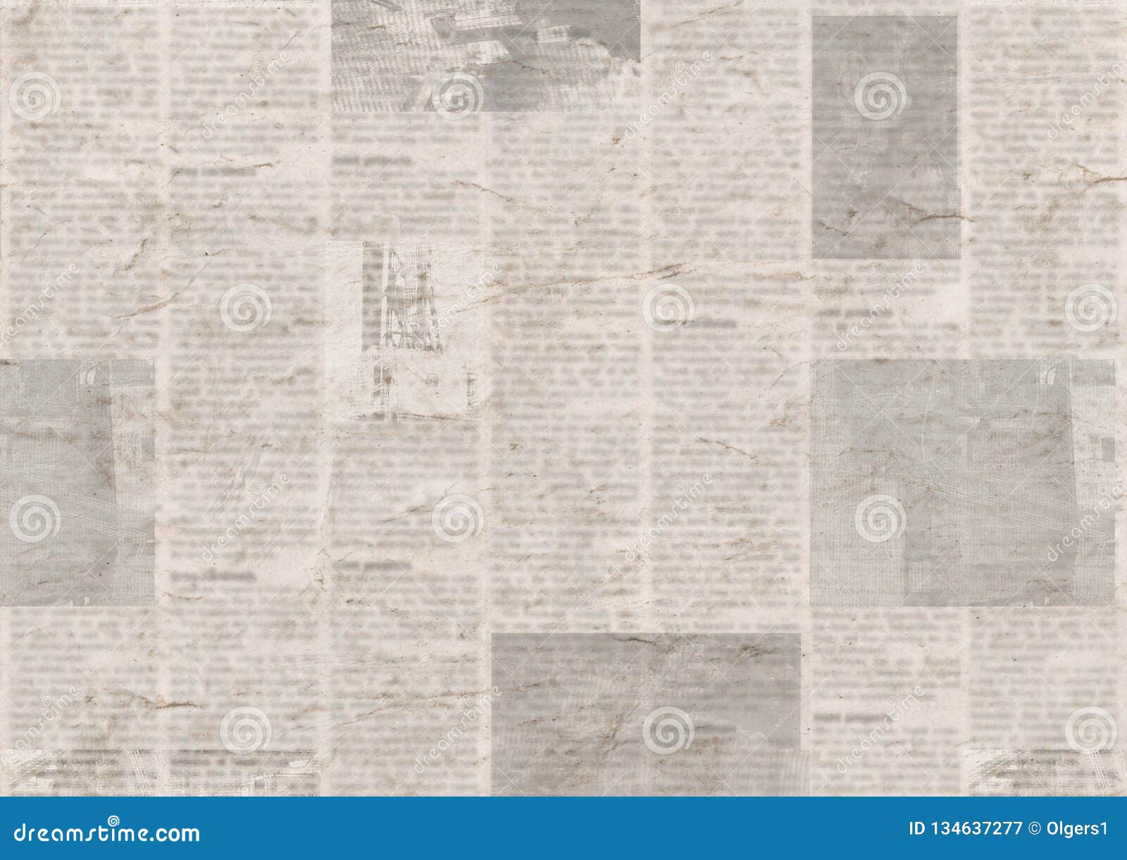Newspaper With Old Grunge Vintage Unreadable Paper Texture Background Stock Image Image Of Page Message