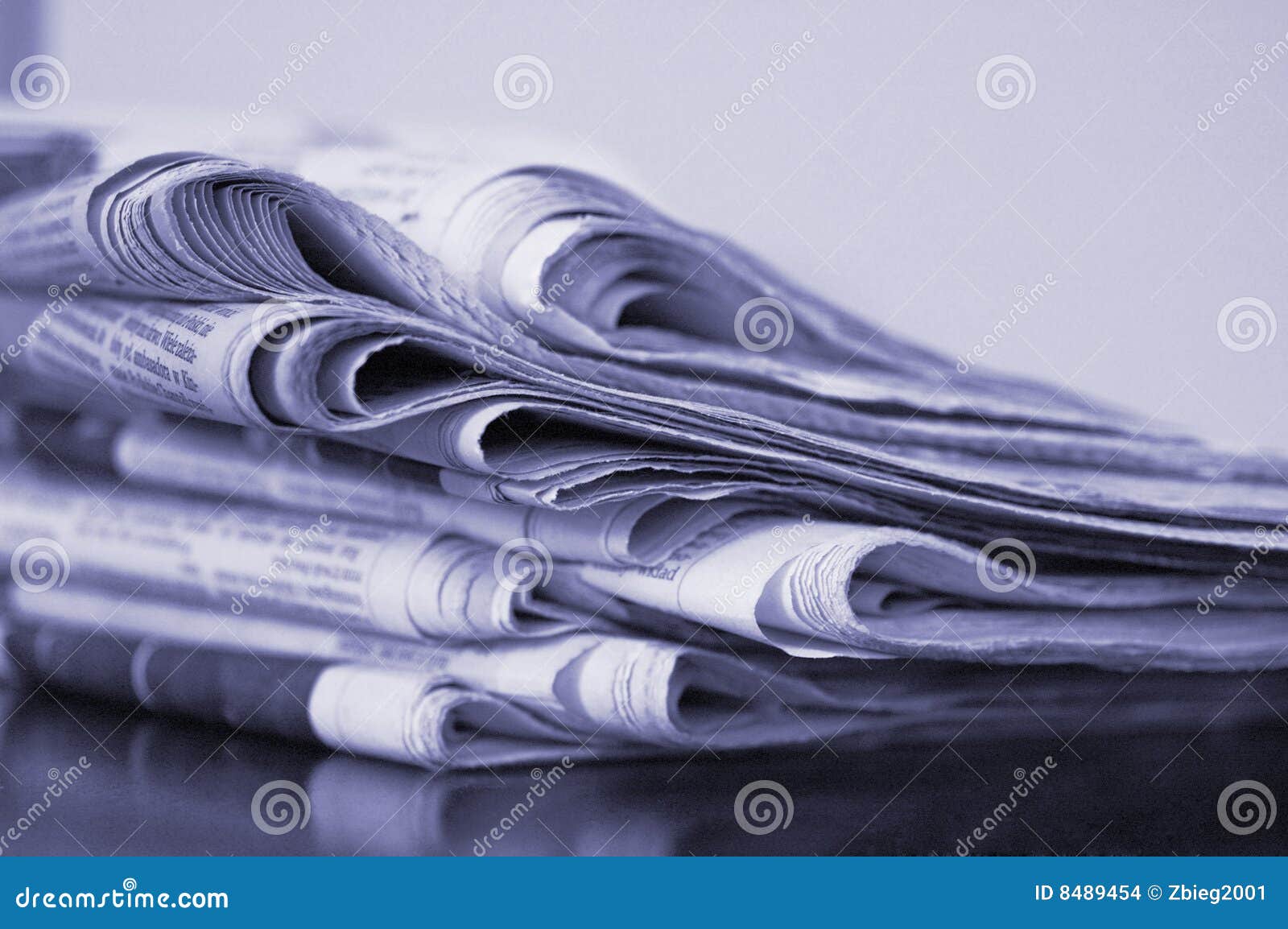 newspaper stack