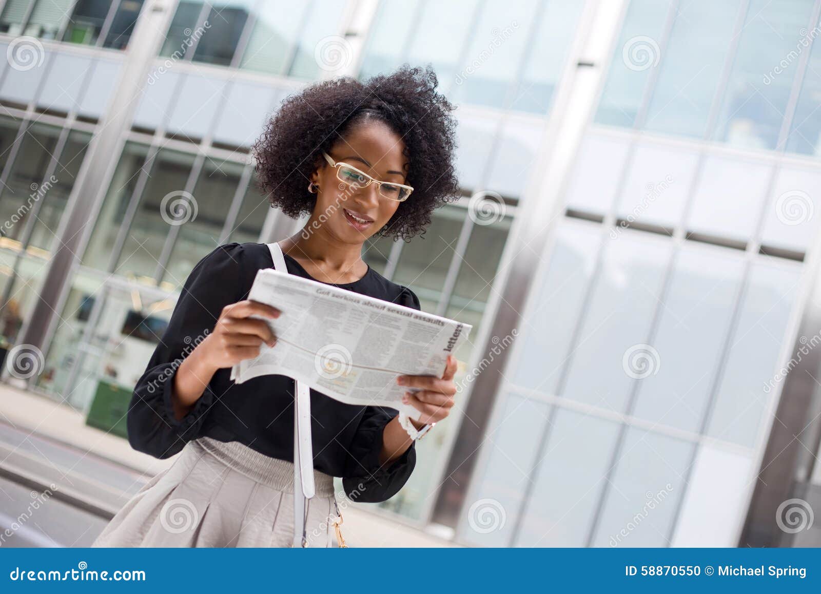 Newspaper stock photo. Image of corporate, break, modern 58870550
