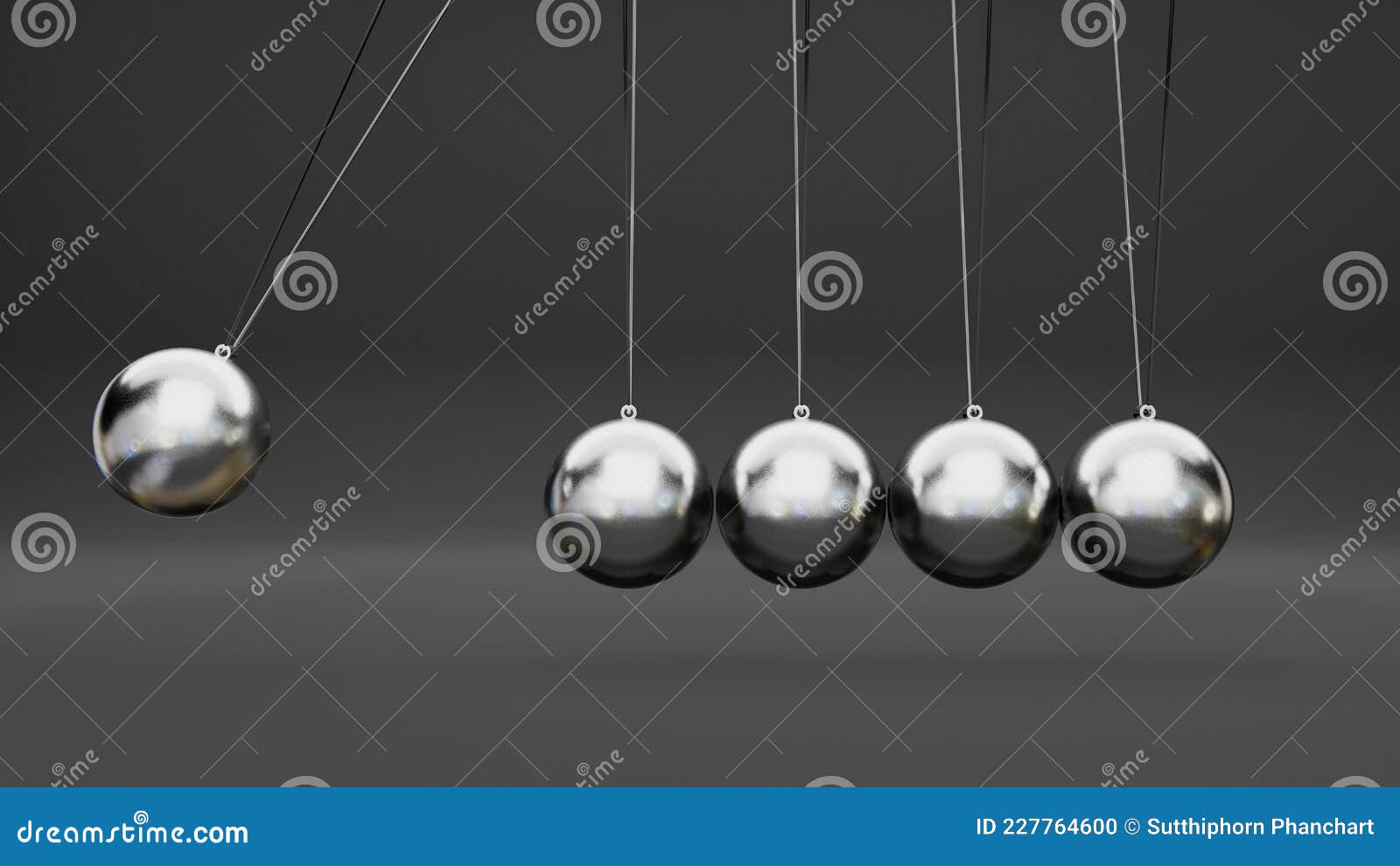 silver ball pendulum