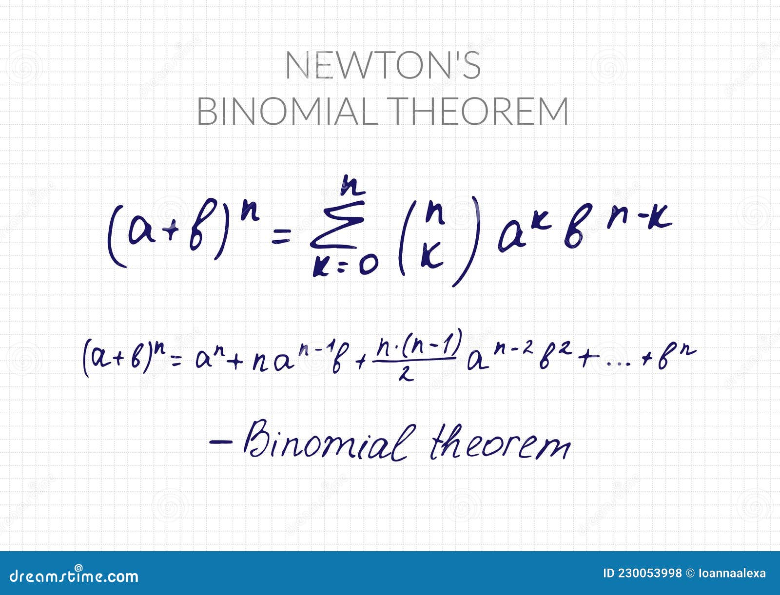 Newton s Binomial Theorem Vector Illustration CartoonDealer binomial-distribution-formula-calculator-excel-template-44-off