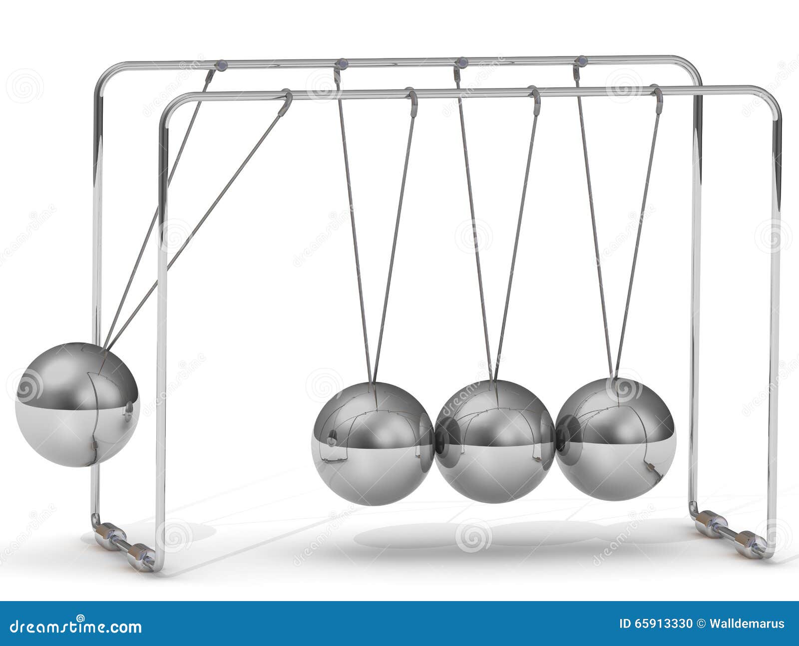 Newton s Cradle stock illustration. Illustration of impulse 65913330