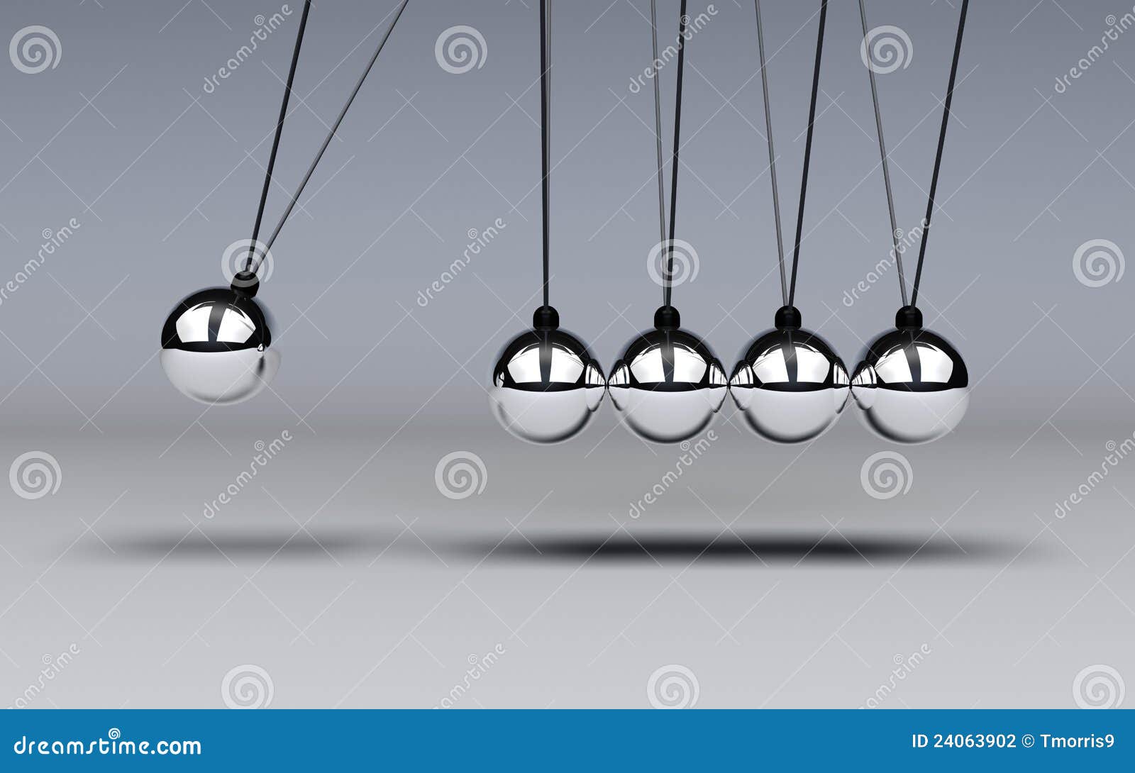 Newtons Cradle In Motion Stock Photography Image 24063902