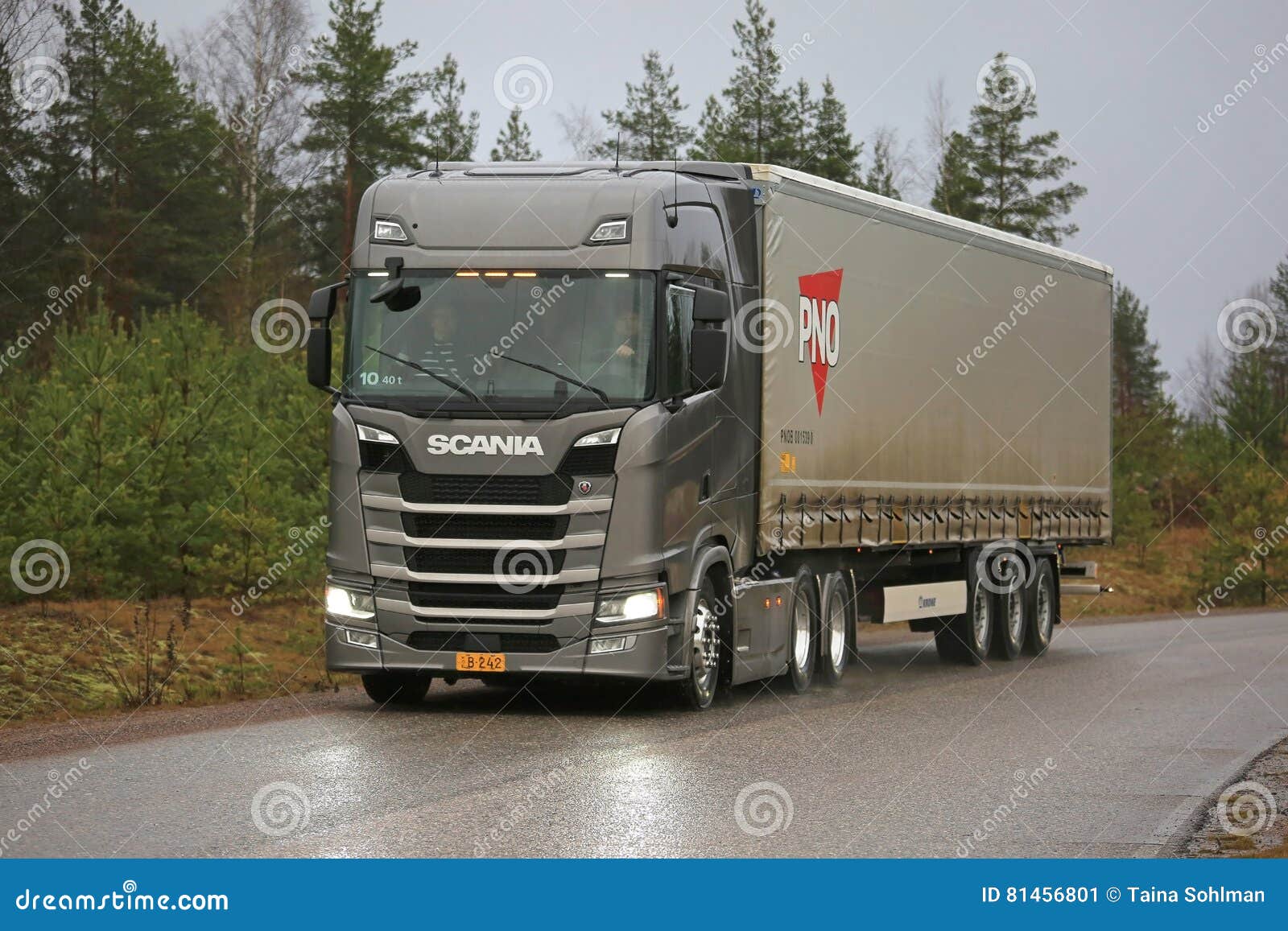 Next Generation Scania Semi Truck On Rural Highway Editorial Photo  Image: 81456801