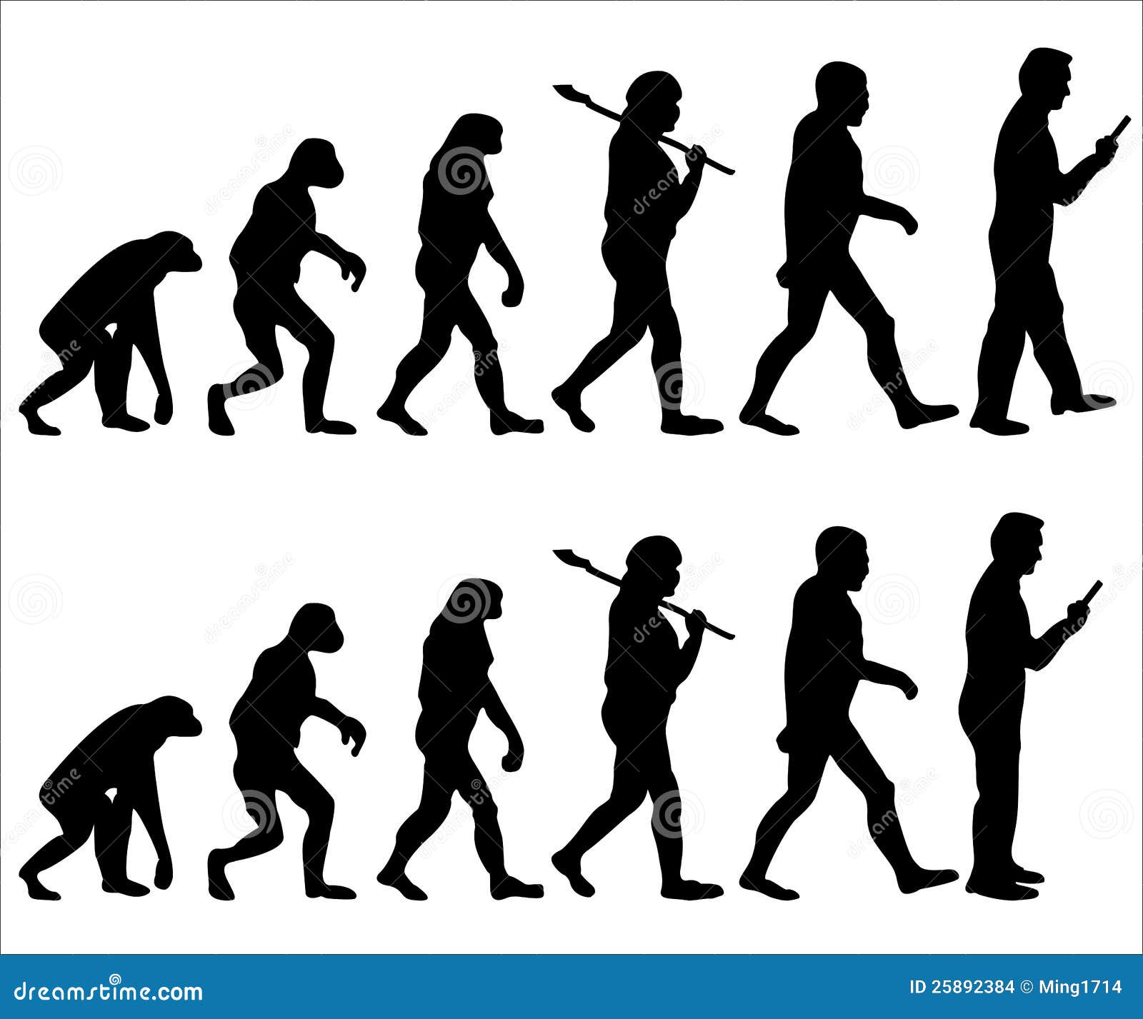 Next Human Evolution Illustration 25892384 - Megapixl