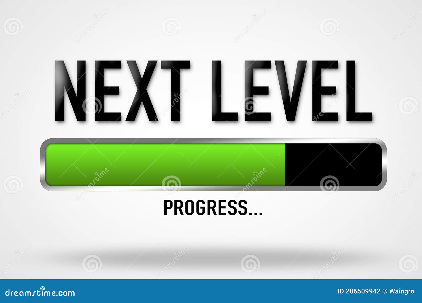next level - progress bar 
