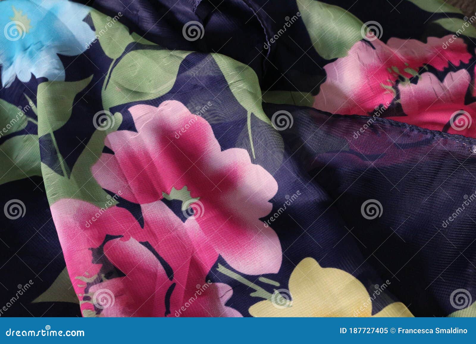 fabric decorated with fantasy s, texture