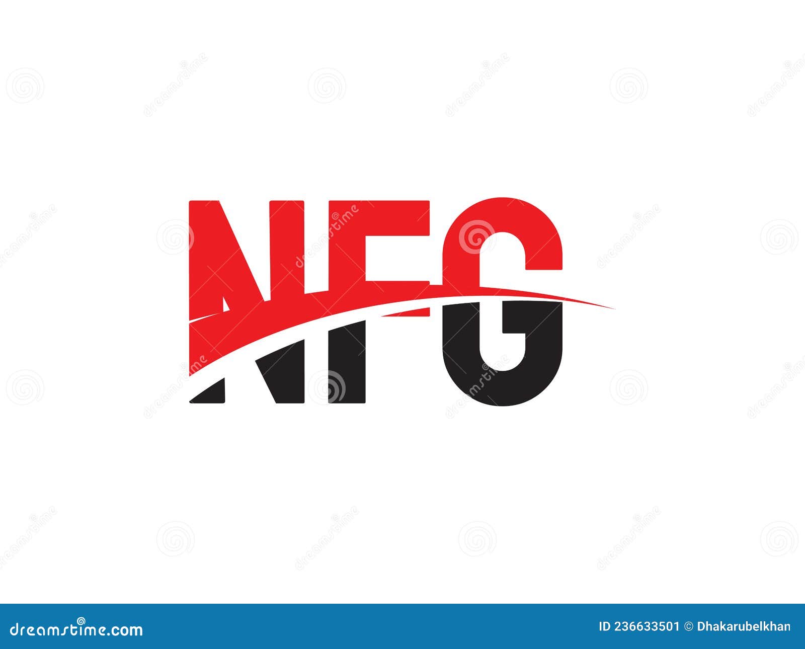 NFG Letter Initial Logo Design Vector Illustration Stock Vector