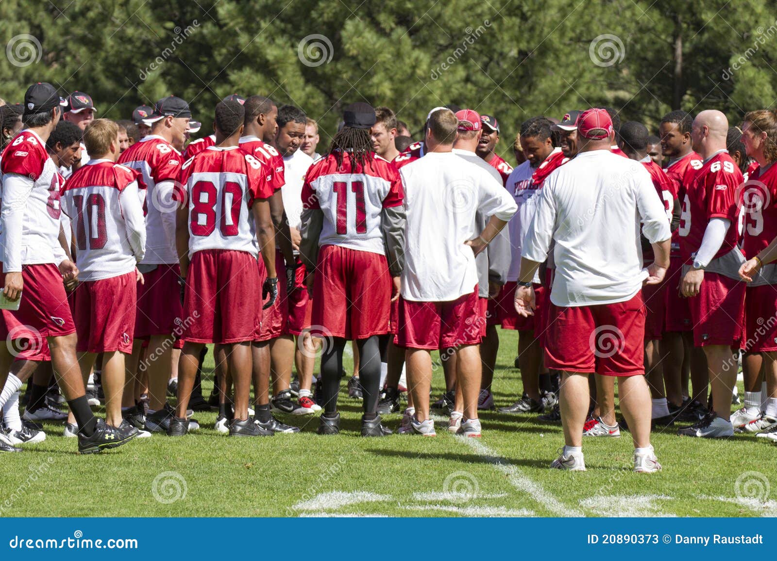 NFL Arizona Cardinals Training Camp Editorial Stock Photo Image of
