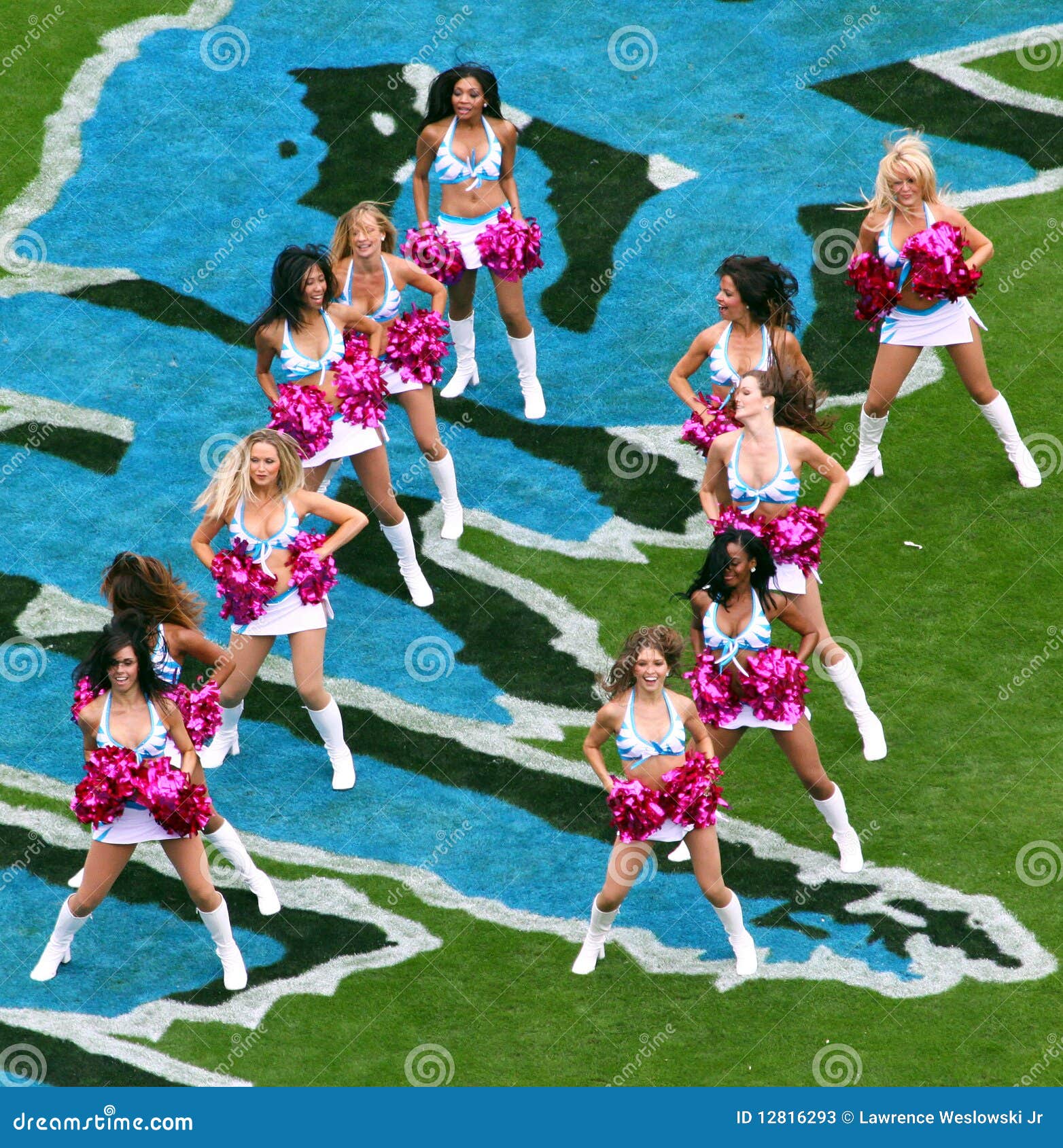 NFL Cheerleadern! redaktionelles stockfoto. Bild von trikot 12816293